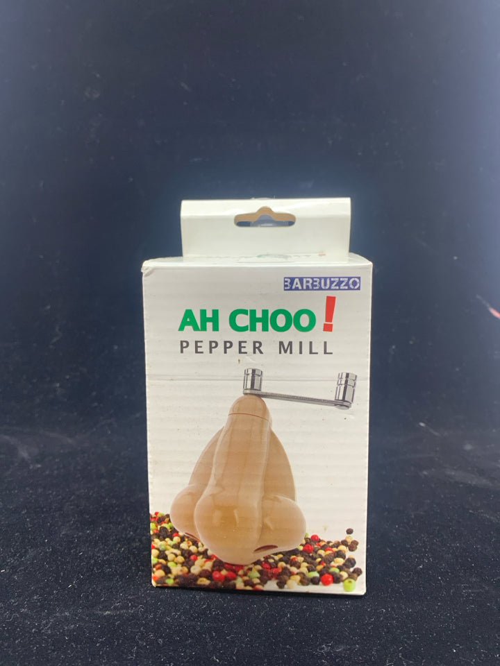 "AH CHOO" PEPPER MILL.