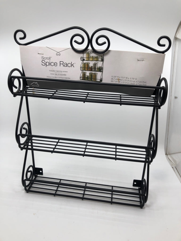 NWT SCROLL SPICE RACK.