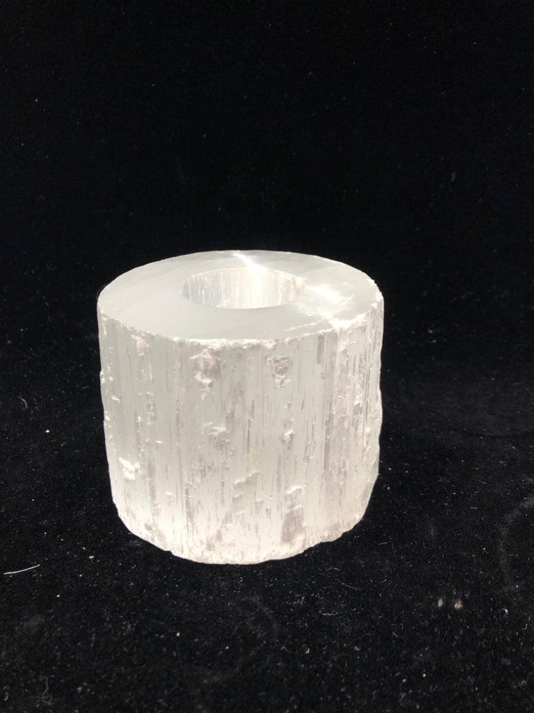 CRYSTAL ETCHED VOTIVE HOLDER.