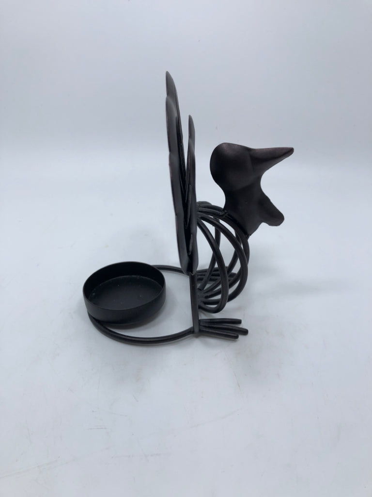 METAL TURKEY TEA LIGHT HOLDER.