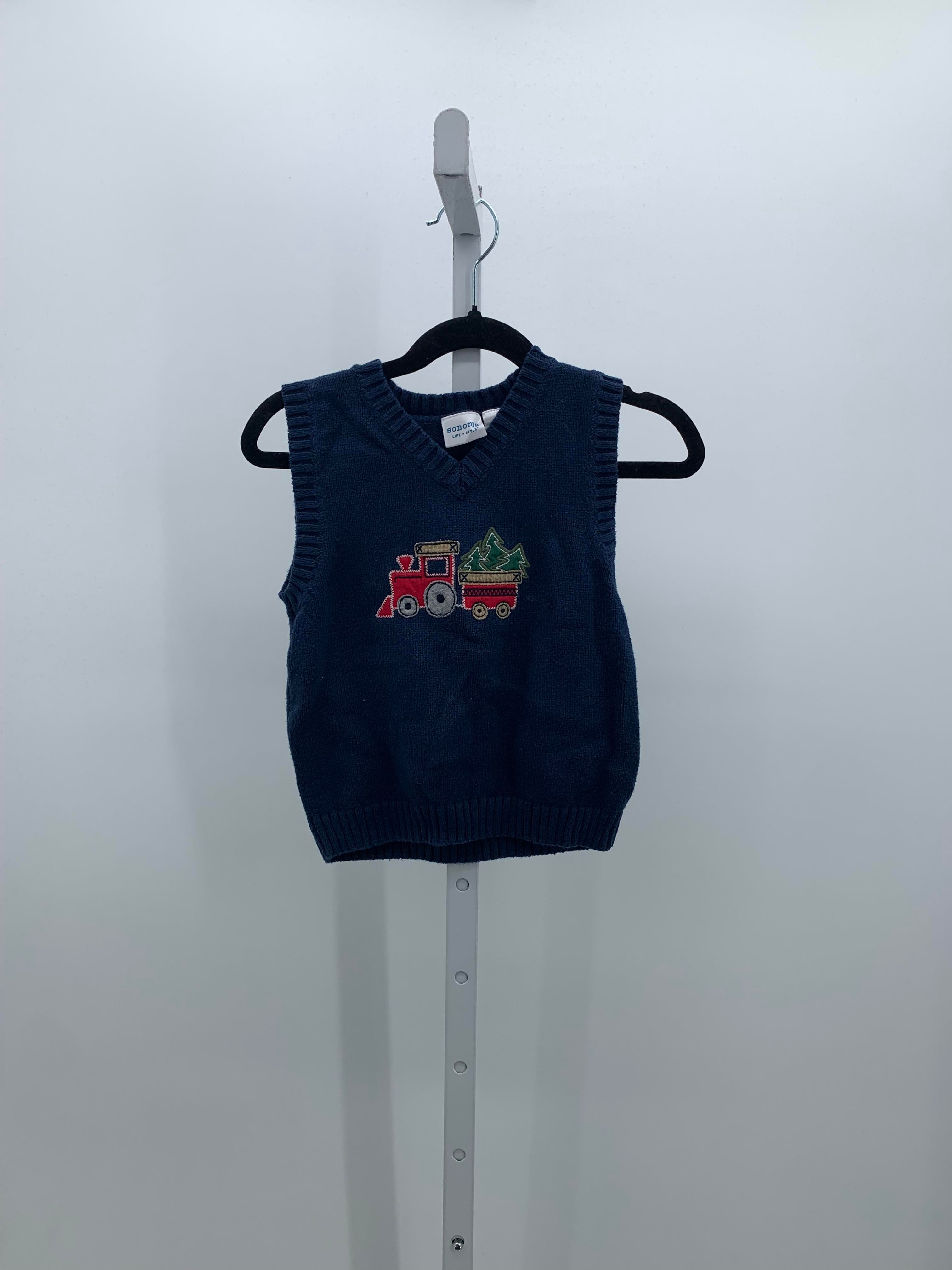 SWEATER VEST RED TRAIN