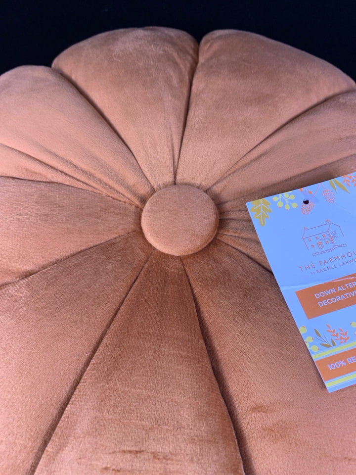 NWT PLUSH PUMPKIN OTTOMAN.