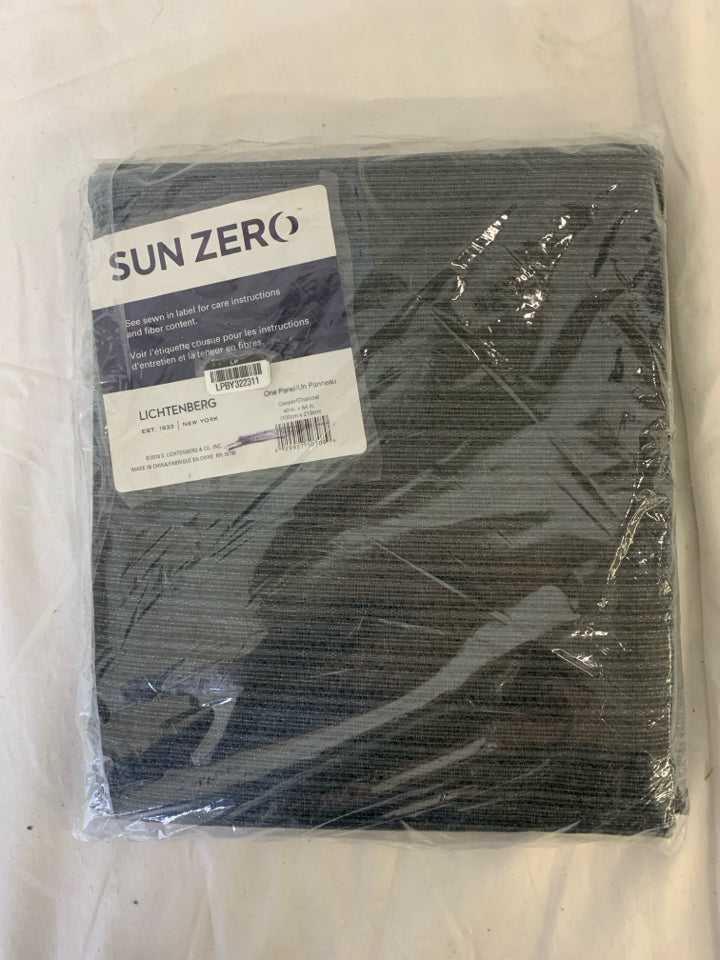 NIP SUN ZERO DARK GREY CURTIANS.