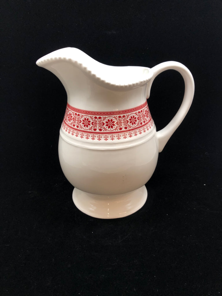 RED SNOWFLAKE PITCHER - MIDWEST.
