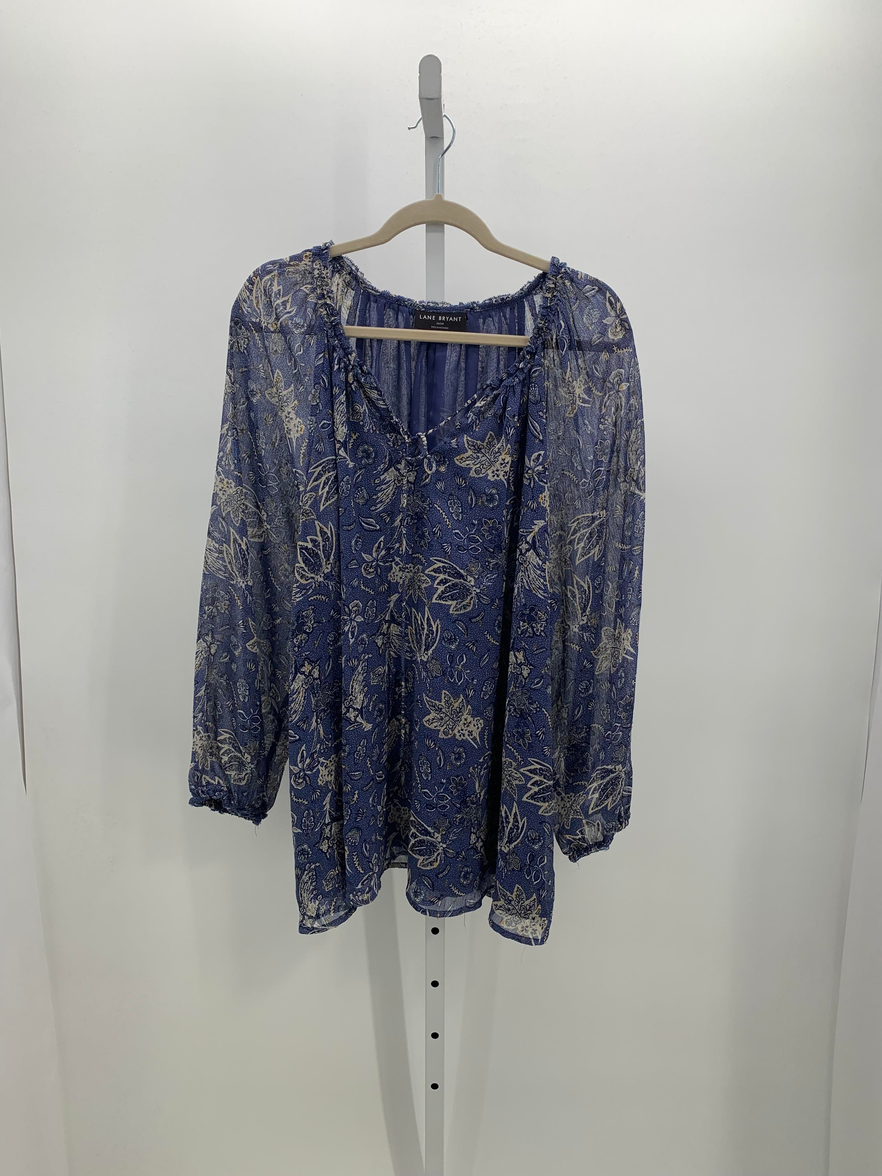 Lane Bryant Size 22/24 W Womens Long Sleeve Shirt