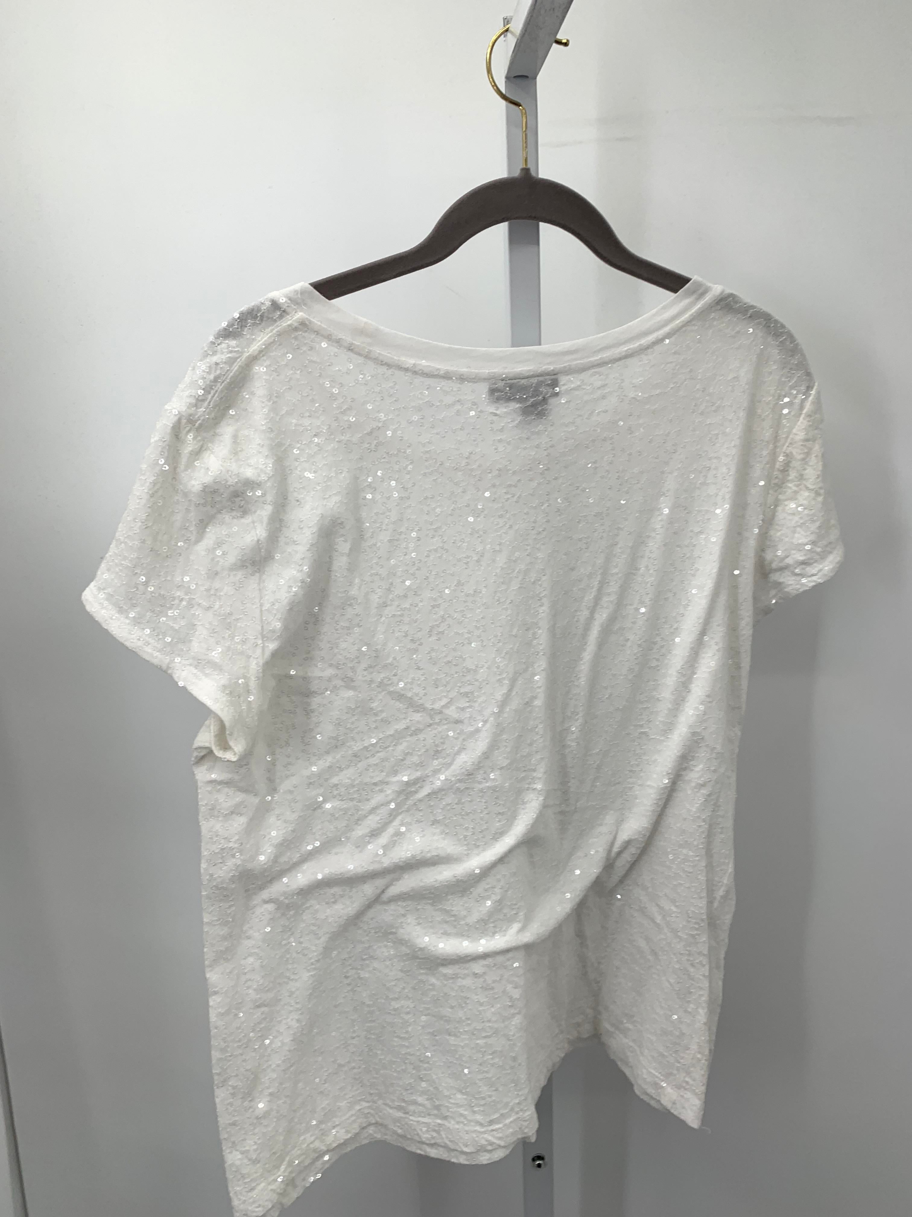 DKNY Size Large Misses Short Sleeve Shirt