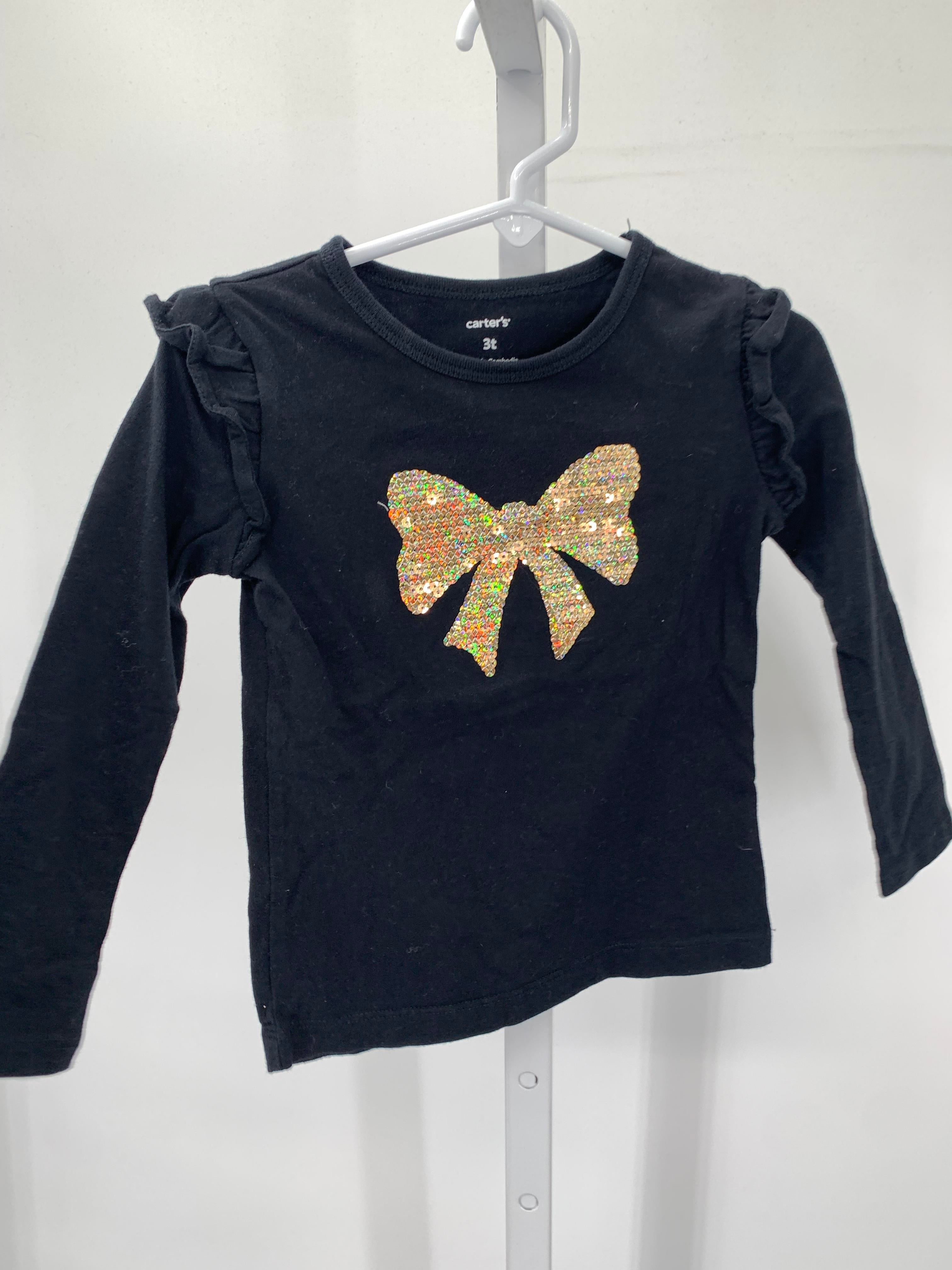 Carters Size 3T Girls Long Sleeve Shirt