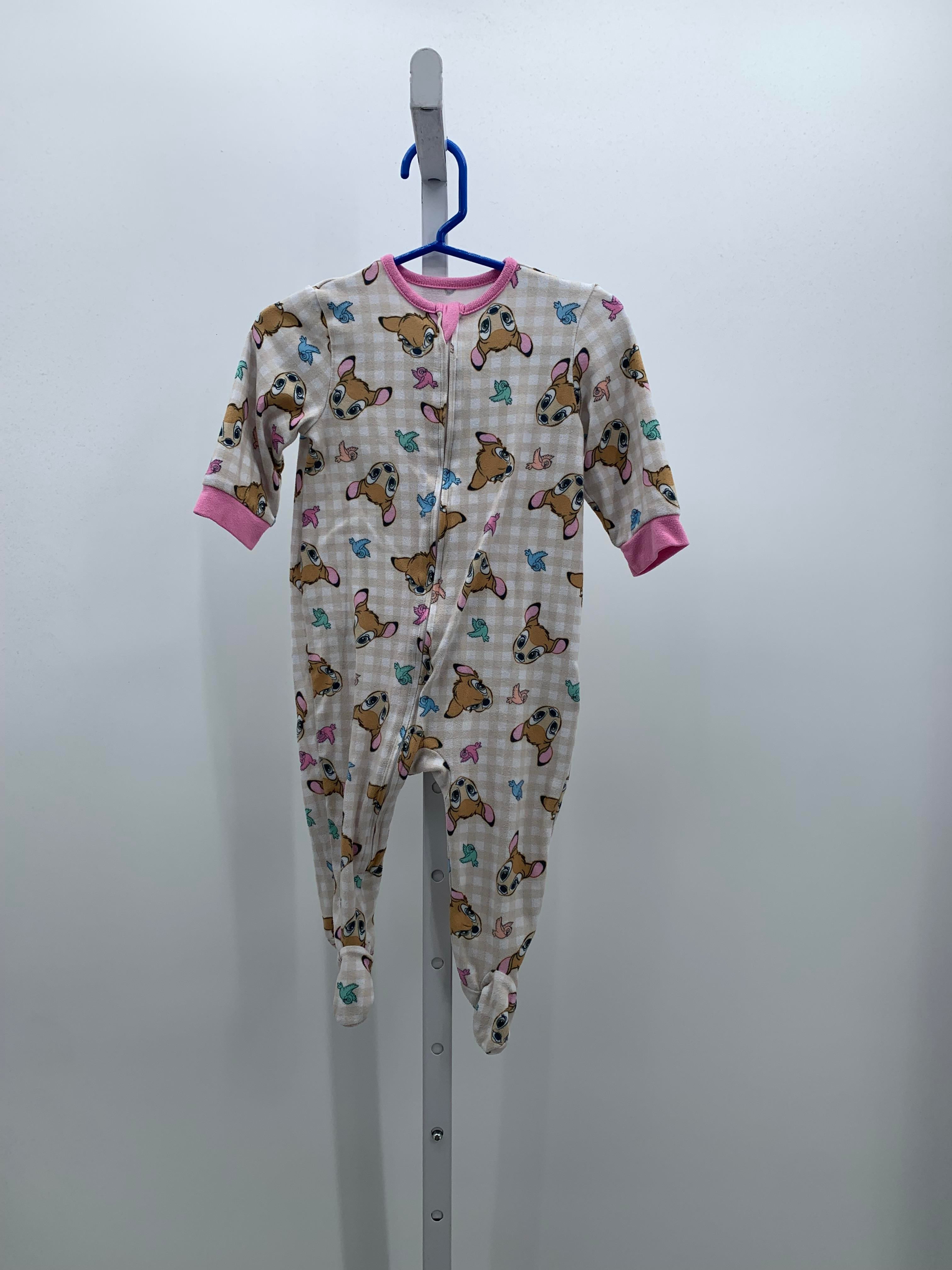 Disney Baby Size 6-9 mon Girls Long Slv. Romper