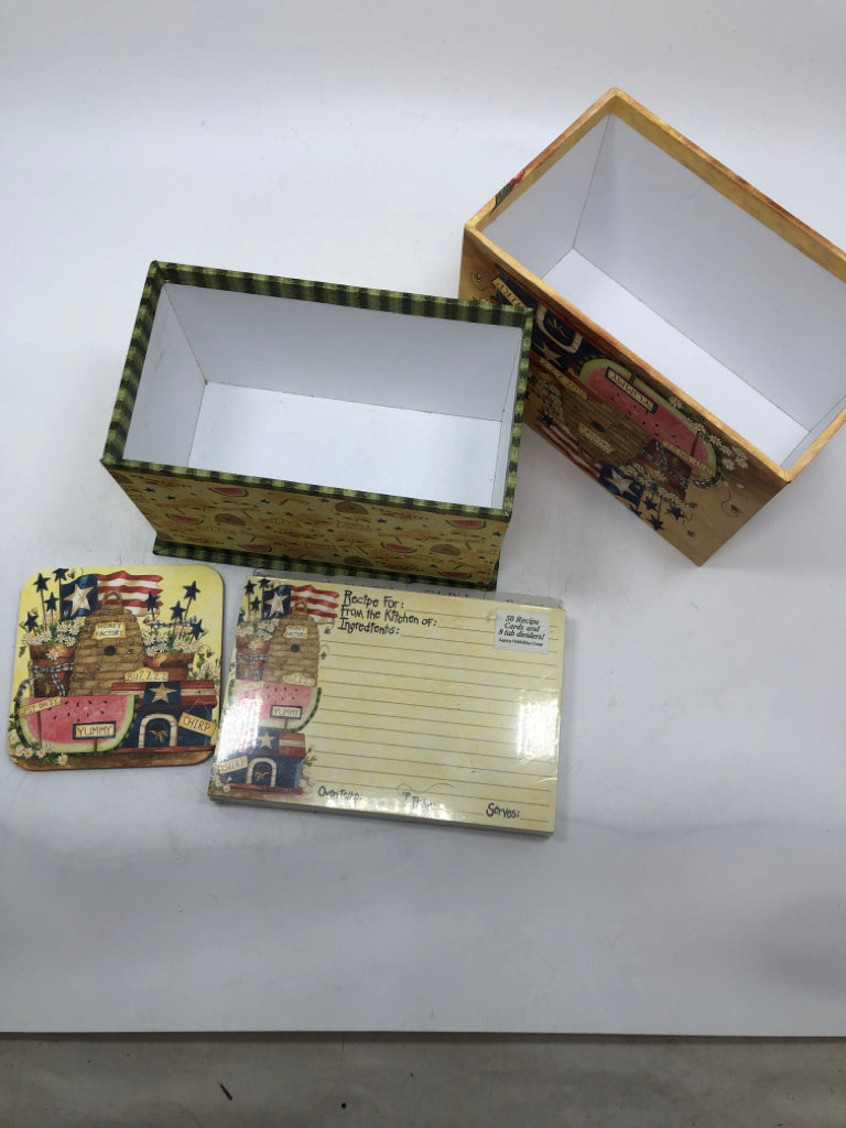 PRIMITIVE NIP RECIPE BOX.