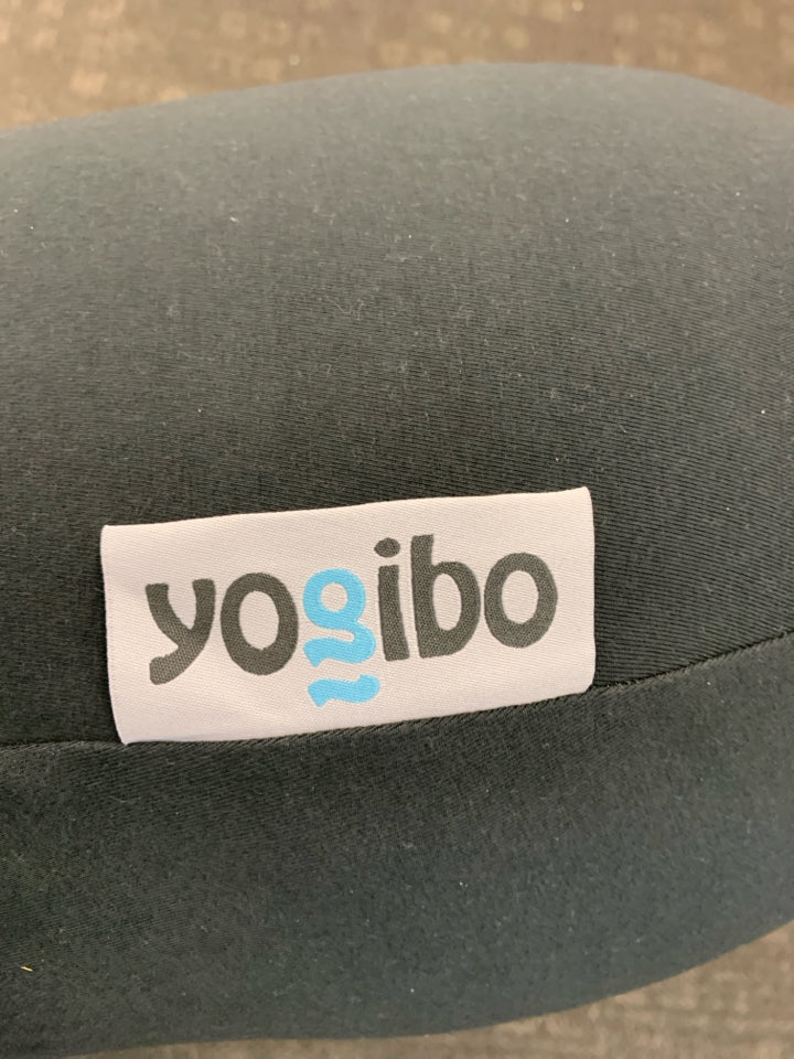 YOGIBO DK GREY BACK SUPPORT PILLOW.