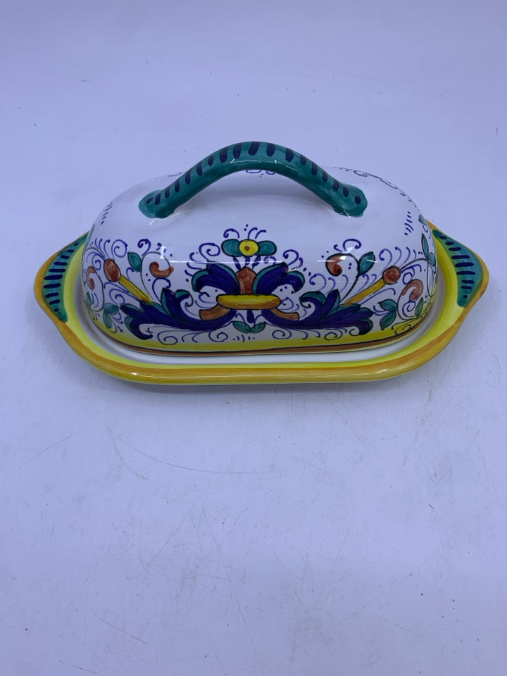 BUTTER DISH MADE IN ITALY.