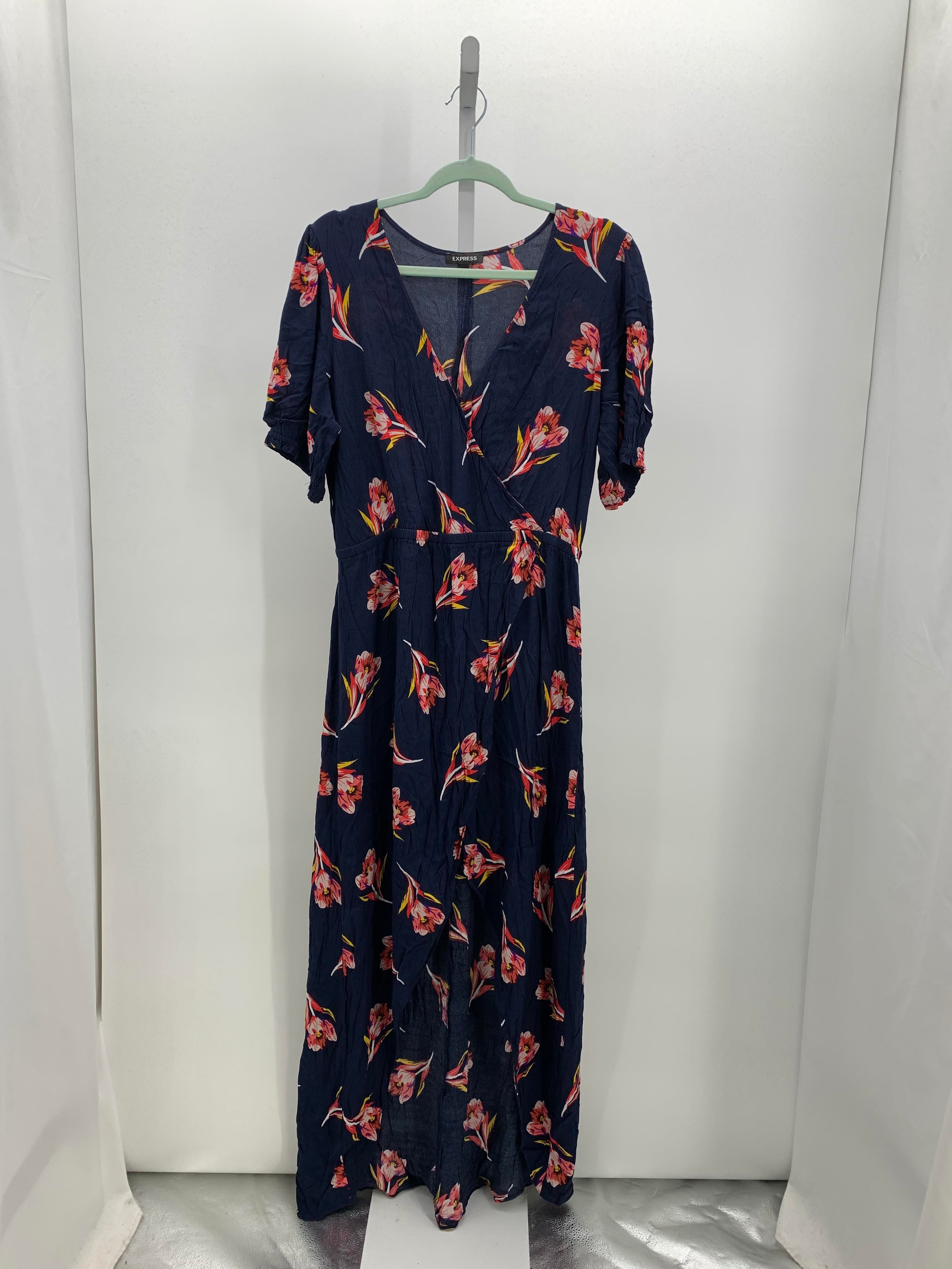 Express Size Large Misses Short Sleeve Dress