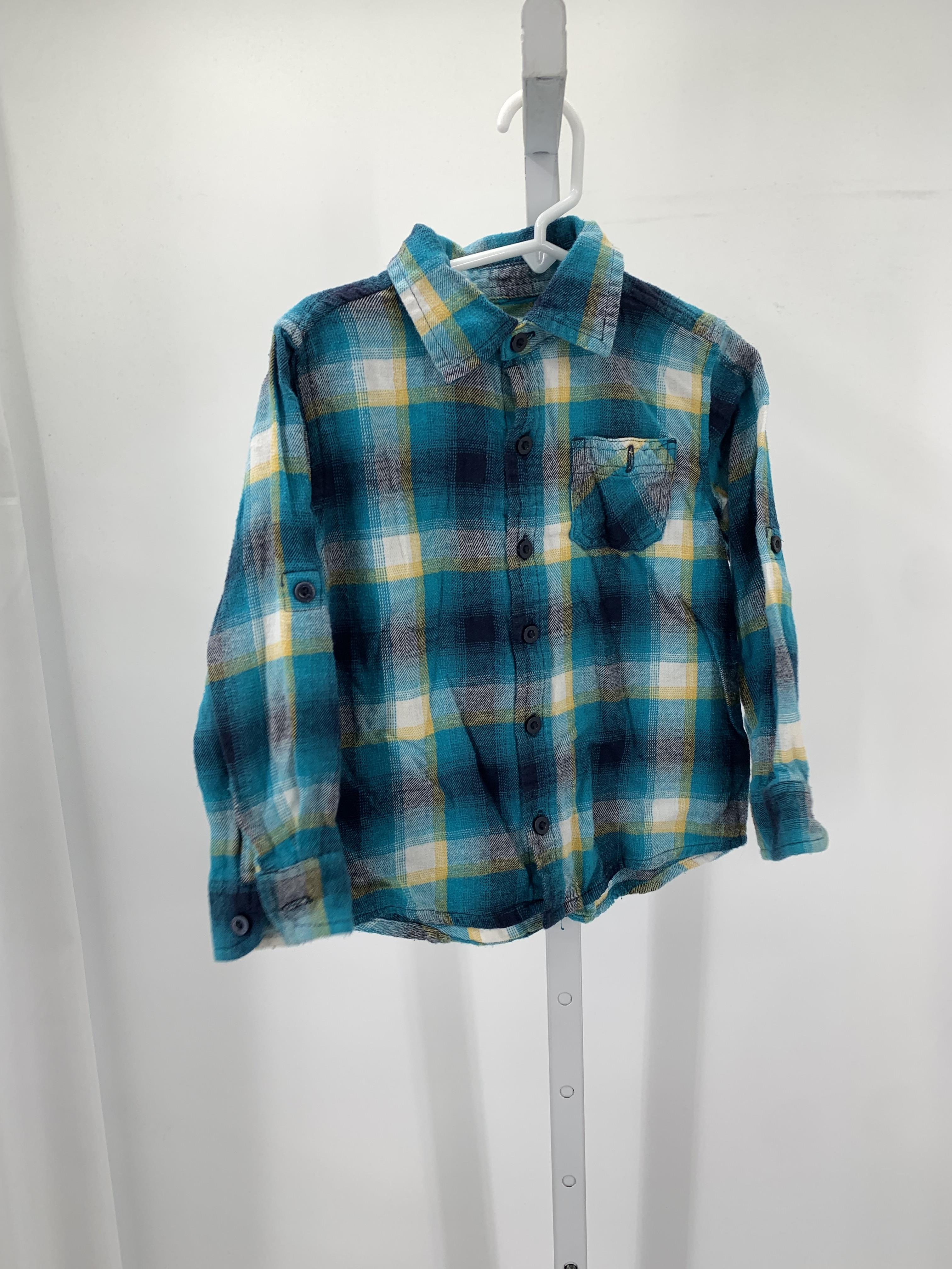 PLAID BTN DOWN