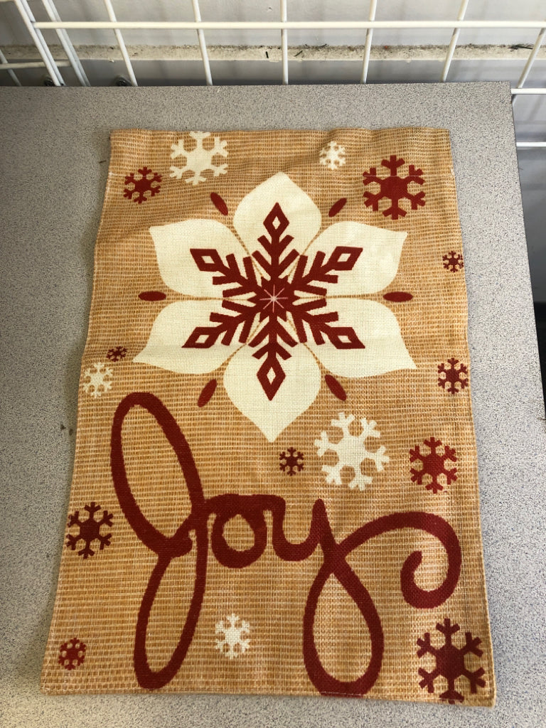 "JOY" GARDEN FLAG.