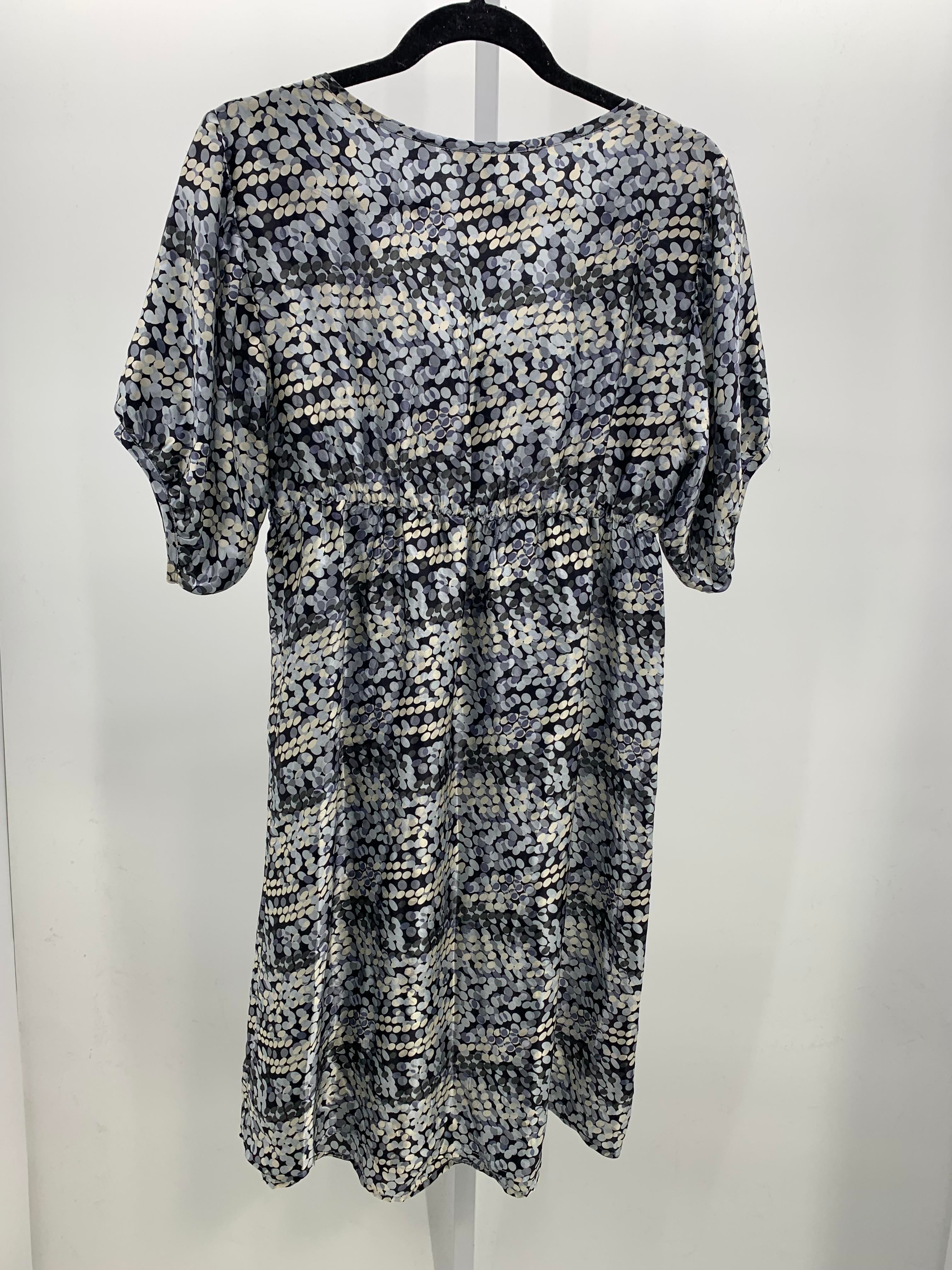 Grey Size Large Maternity Short Sleeve Dress
