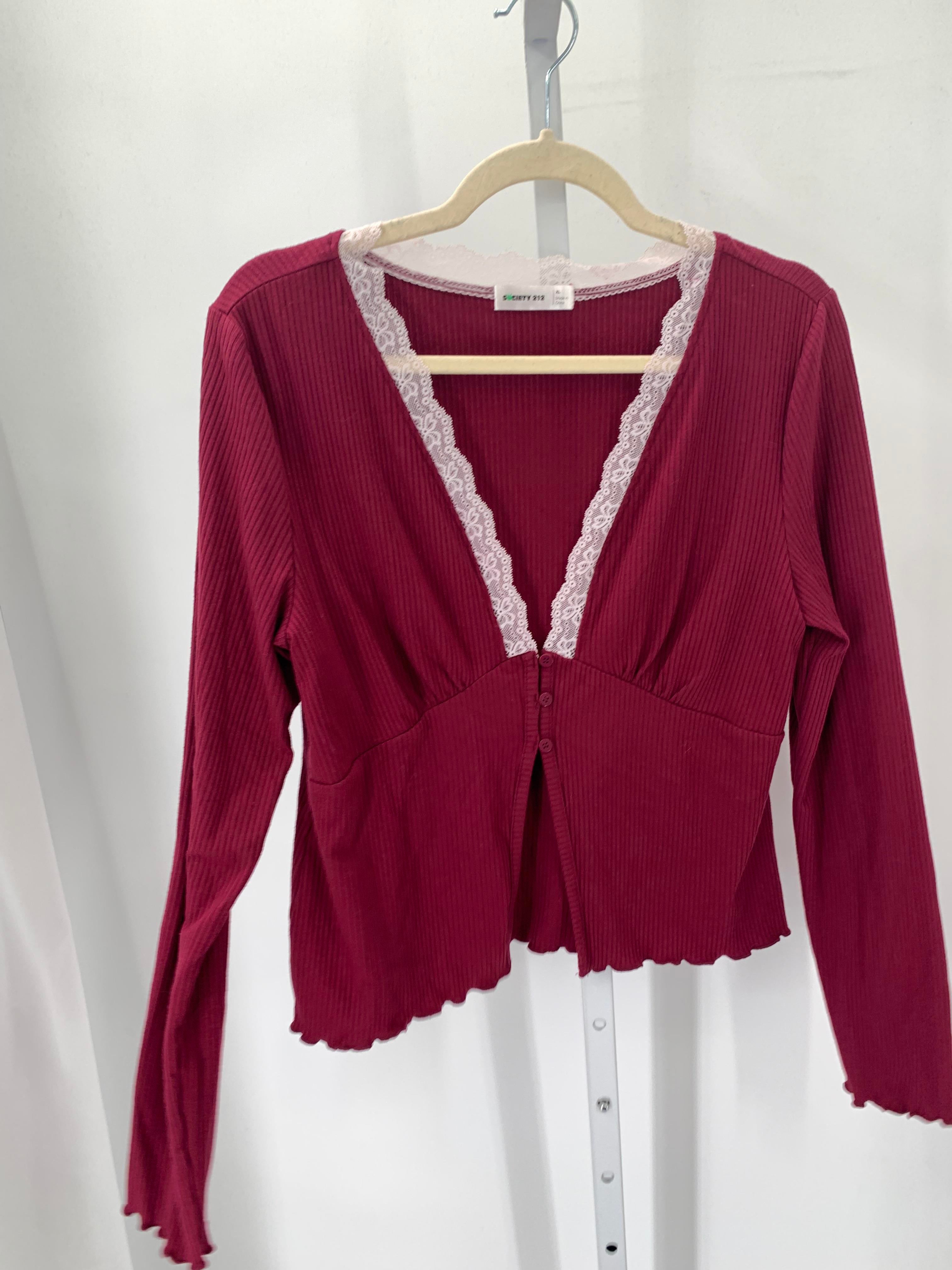 Size Extra Large Juniors Long Sleeve Shirt