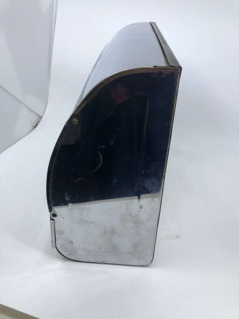 VTG STAINLESS STEEL ALUMINUM FOIL, WAX PAPER HOLDER.