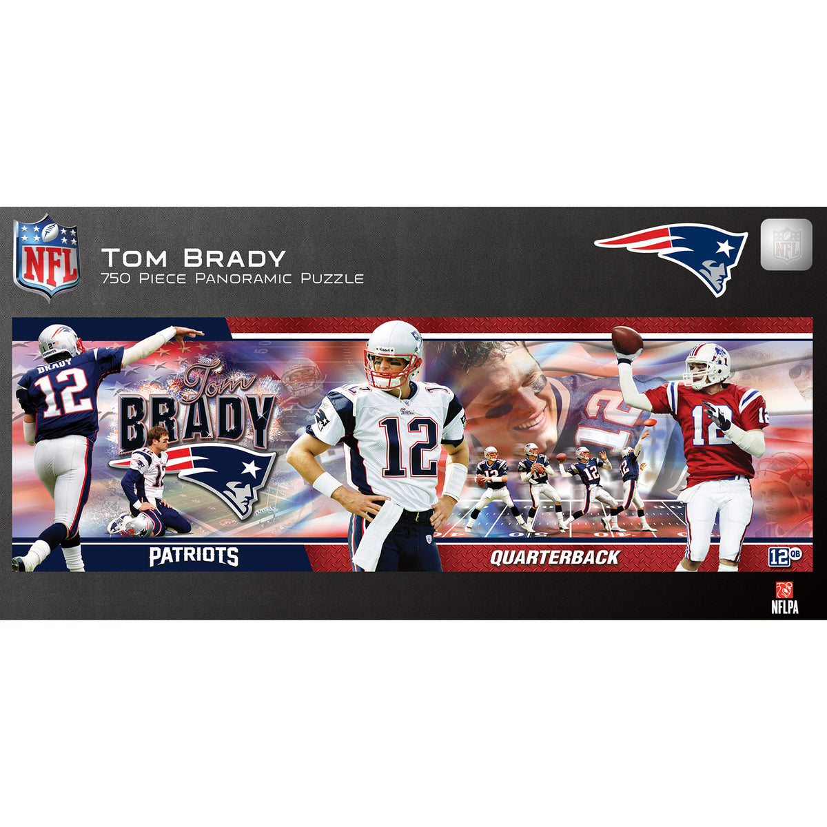Masterpieces Tom Brady New England Patriots 750-Piece Panoramic Puzzle -