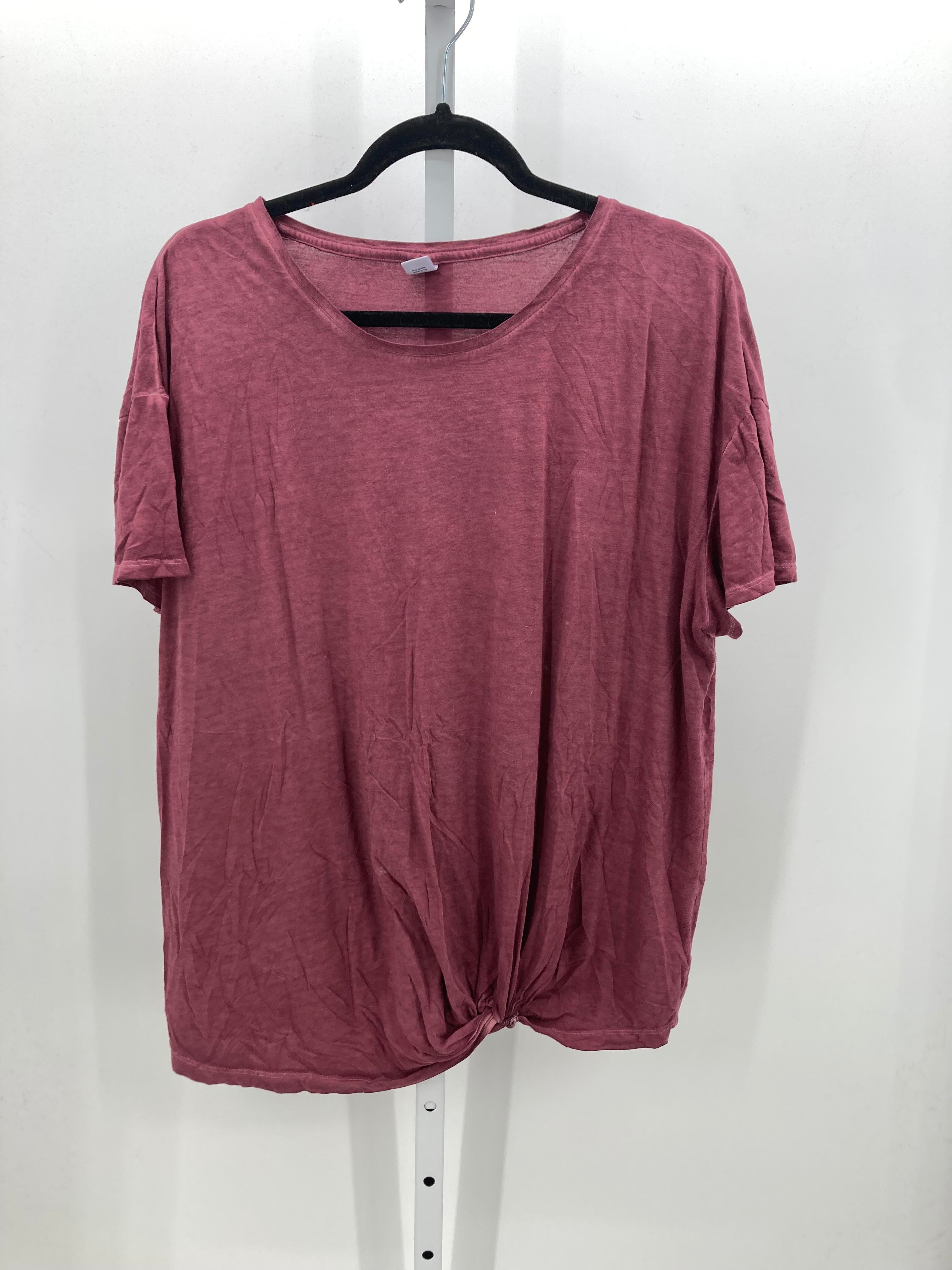 Old Navy Purple Size Large Maternity Short Sleeve Shirt