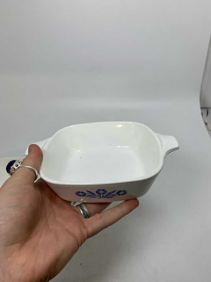 2 BLUE CORNFLOWER PETITE PANS.