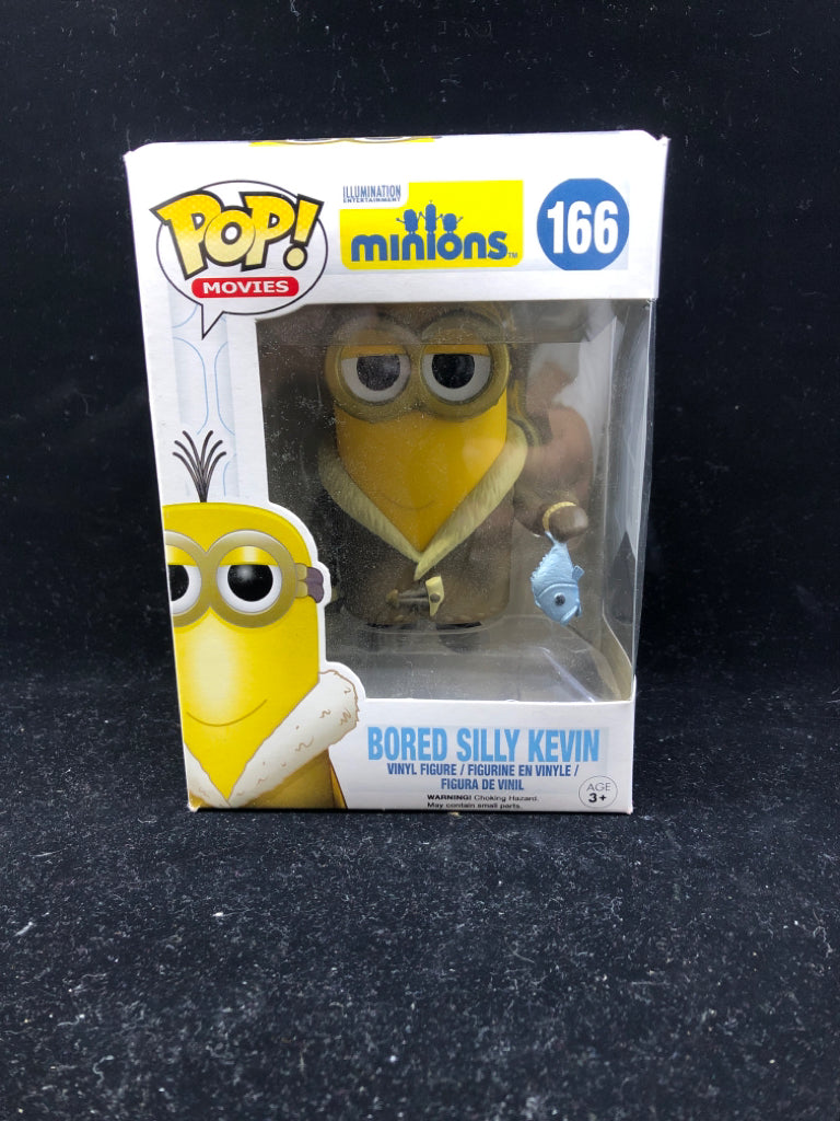 NIB MINION BORED SILLY KEVIN FUNKO POP #166.