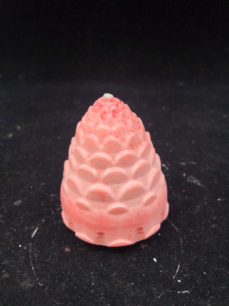 HANDMADE SOY WAX PINE CONE CANDLE.