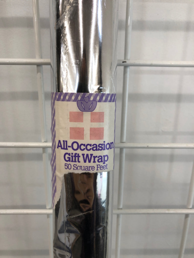 NIP SILVER GIFT WRAP.