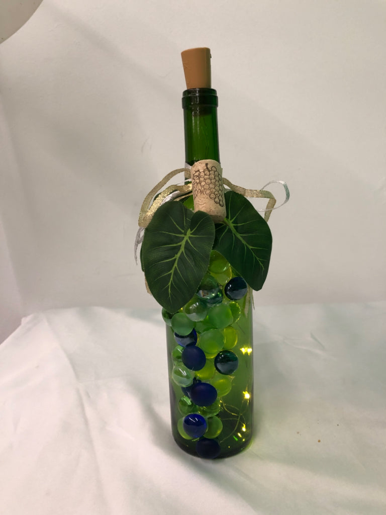 LIGHT UP WINE BOTTLE GRAPE JEWELS.