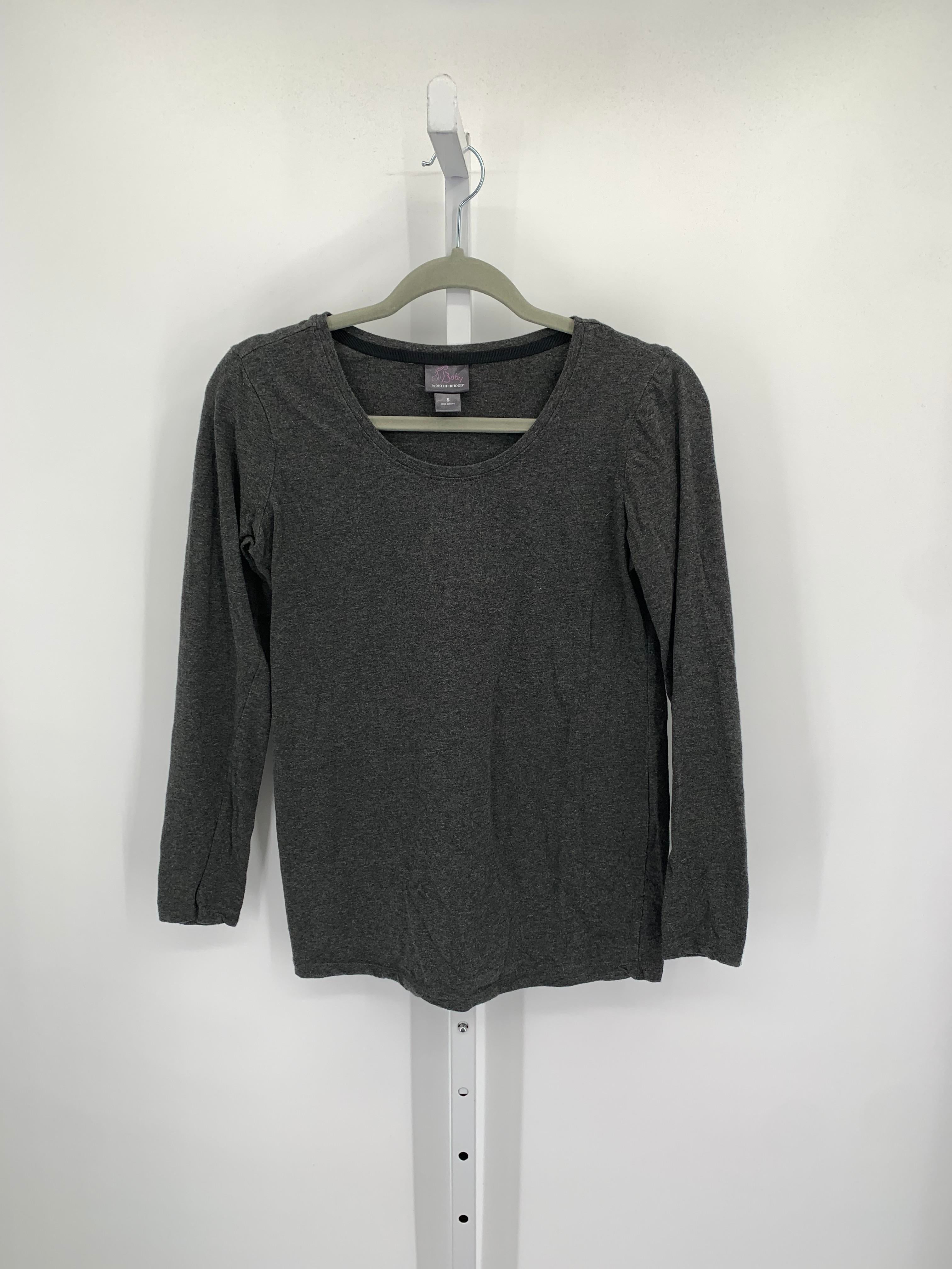 Oh Baby Grey Size Small Maternity Long Sleeve Shirt