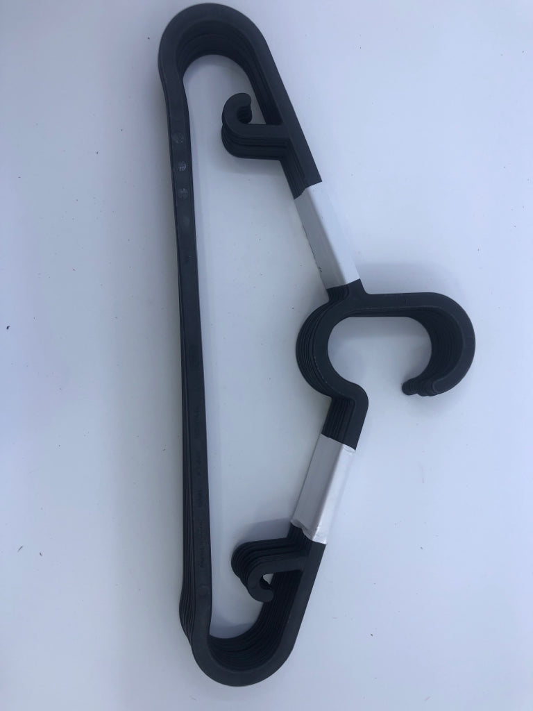 NIP IKEA BLACK PLASTIC HANGERS.