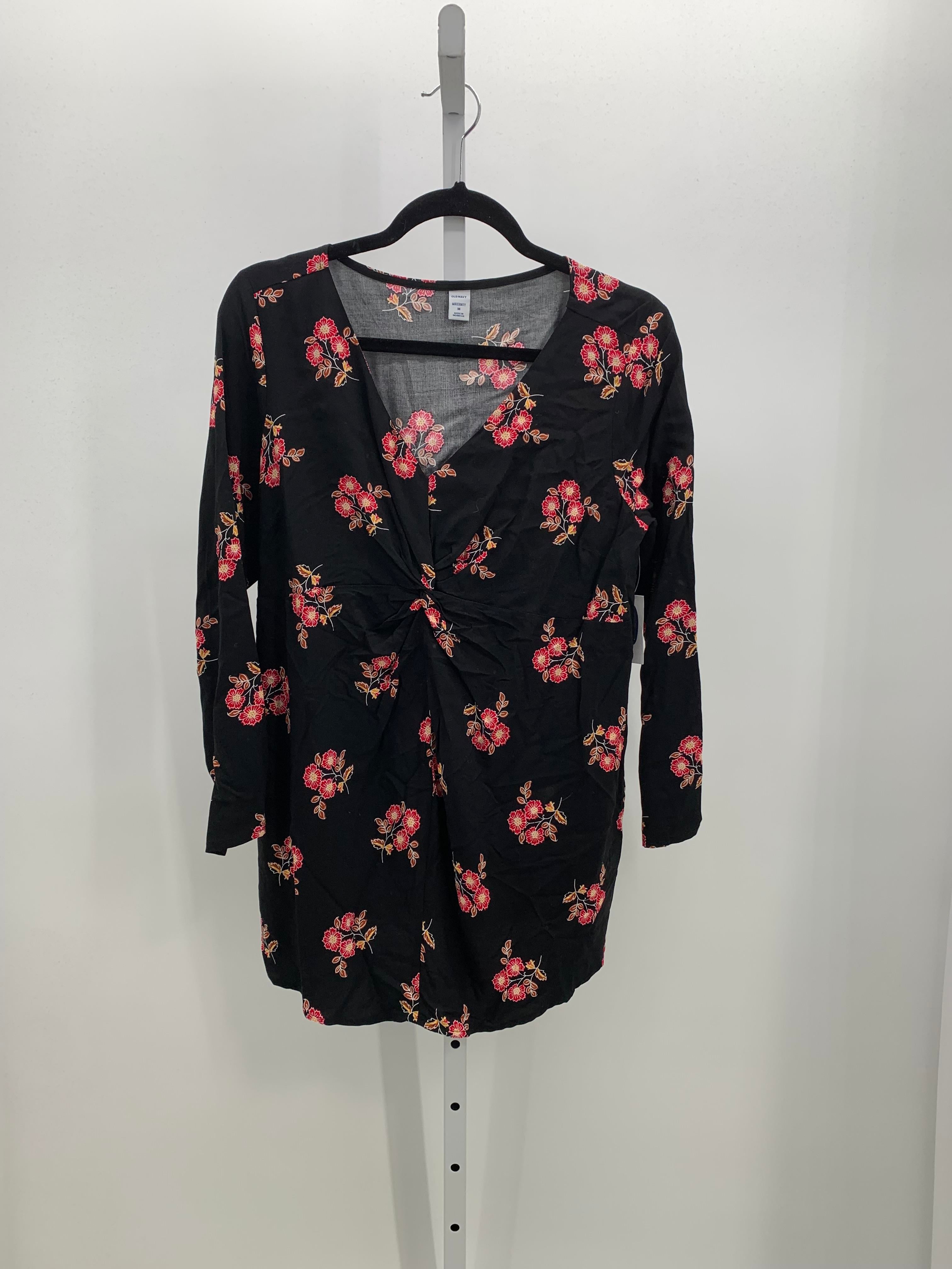 Old Navy Black Size Medium Maternity Long Sleeve Shirt