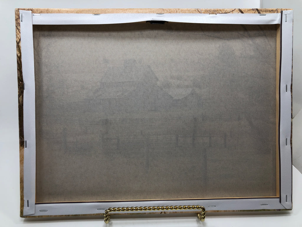 RUSTIC FARM CANVAS WALL HANGING.