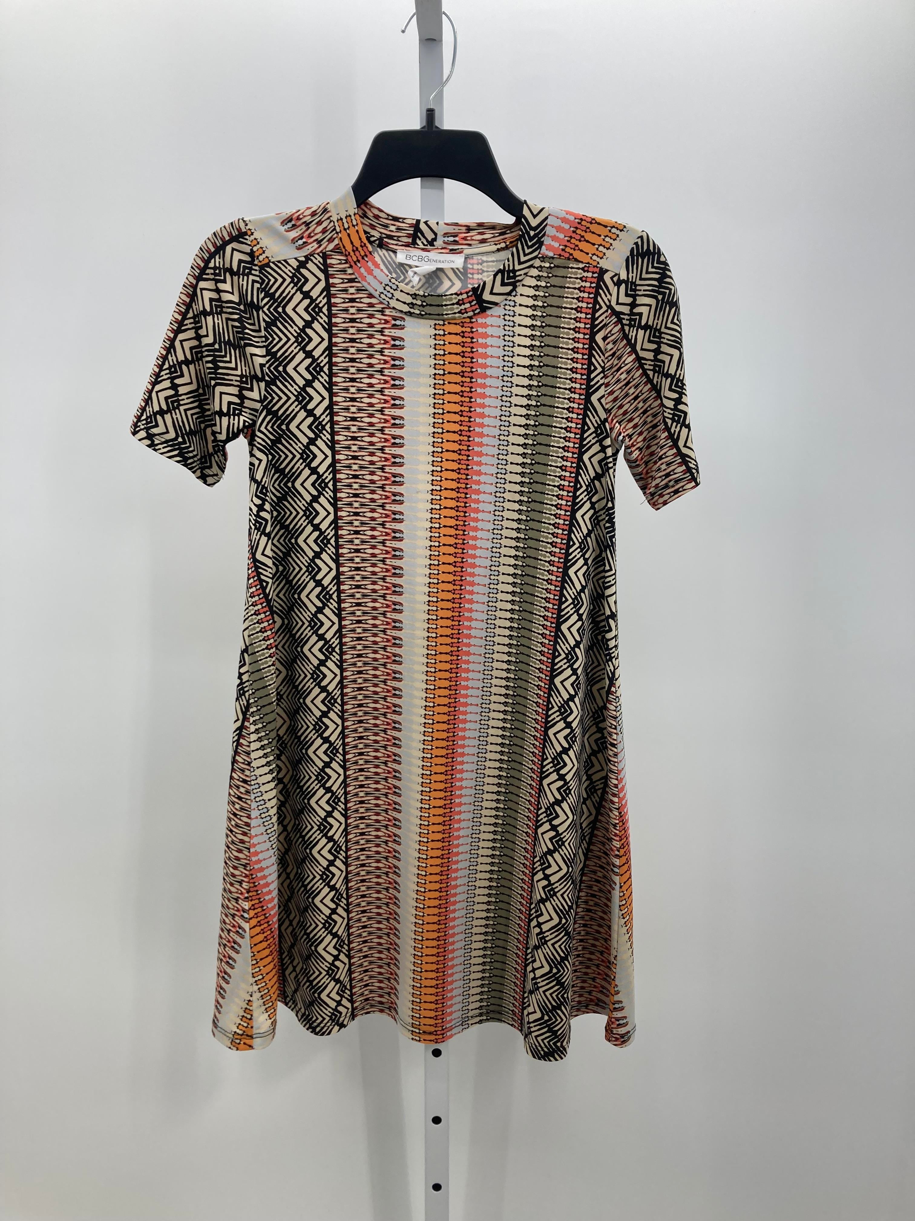 BCBG Size X Small Misses Short Sleeve Dress