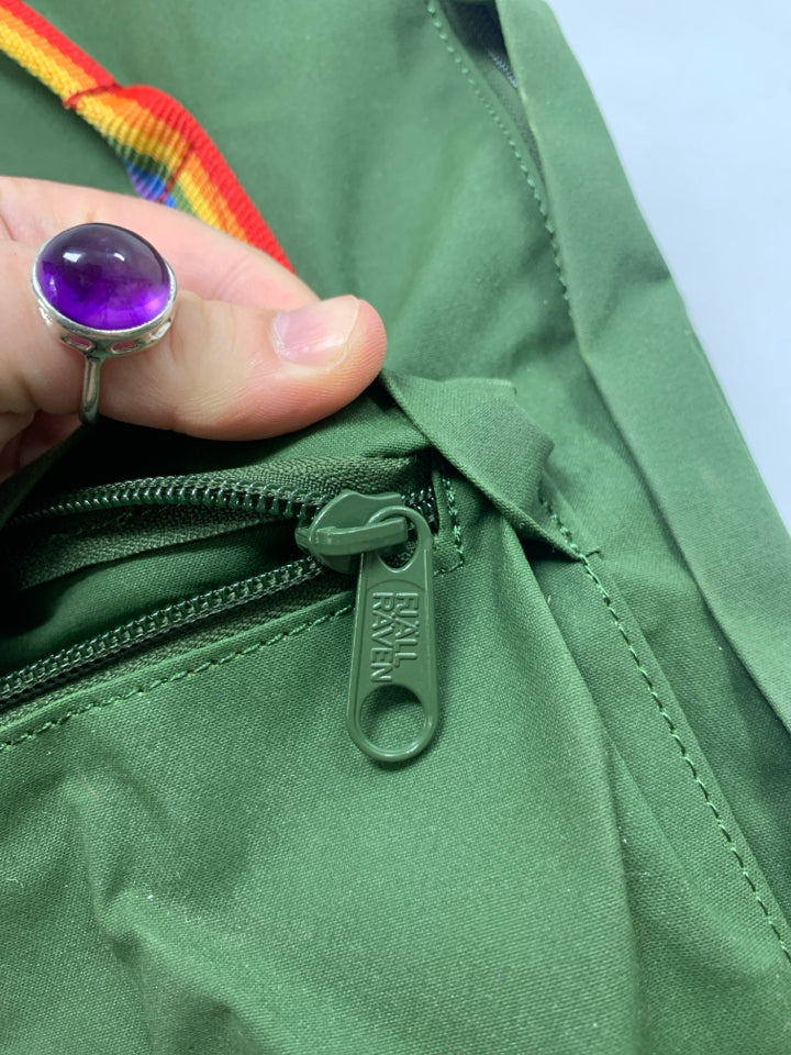 Fjallraven Kanken Rainbow Strap Mini Backpack- With Tags