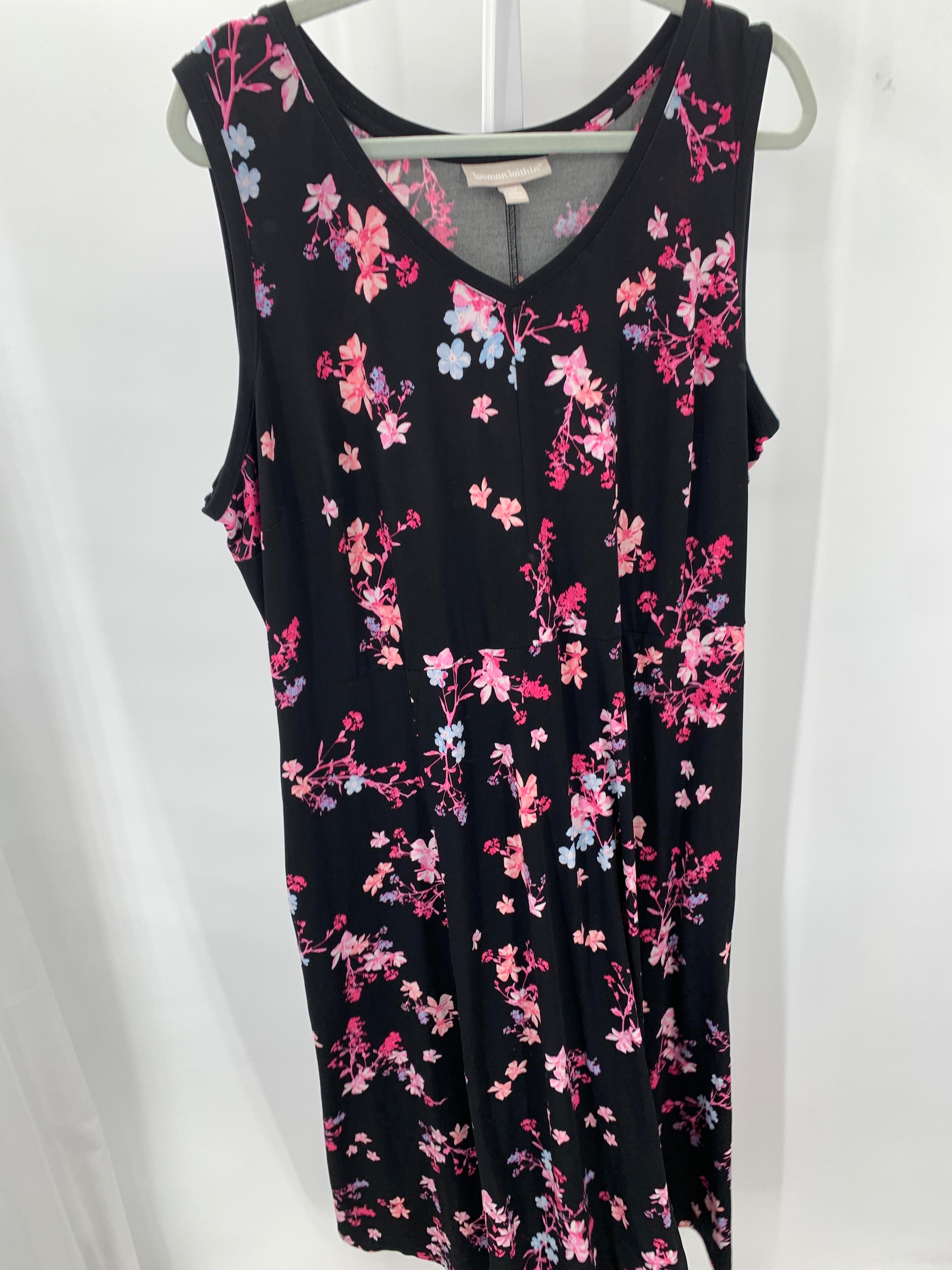 Woman Within Size 1X Womens Sundress