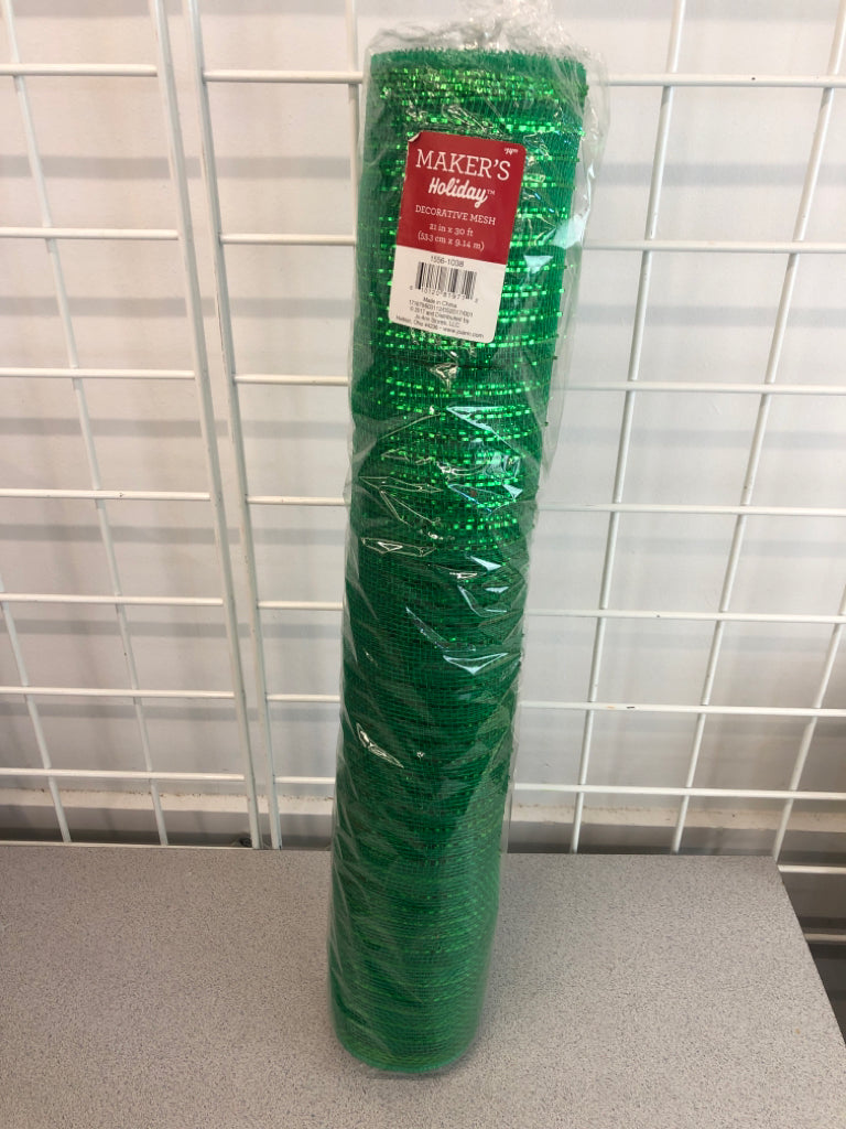 NIP GREEN MESH DECOR.