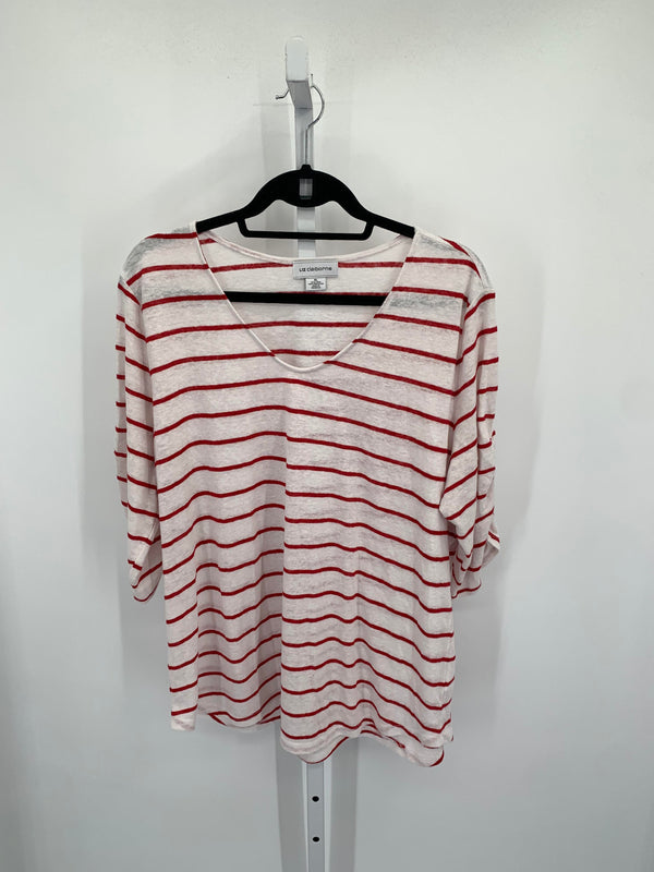 Liz Claiborne Size Extra Large Misses Short Sleeve Shirt