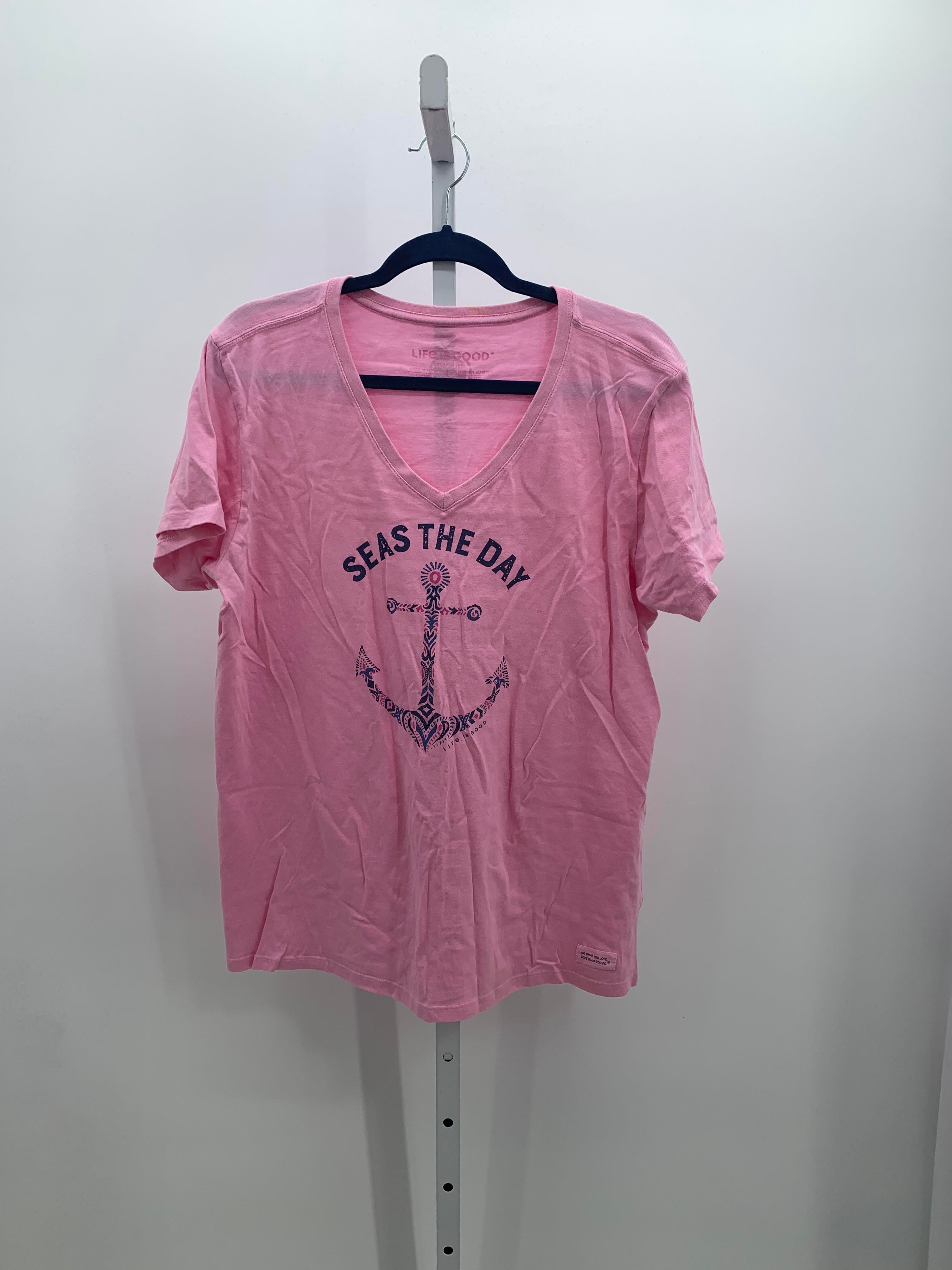 Life is Good Size Large Misses Short Sleeve Shirt