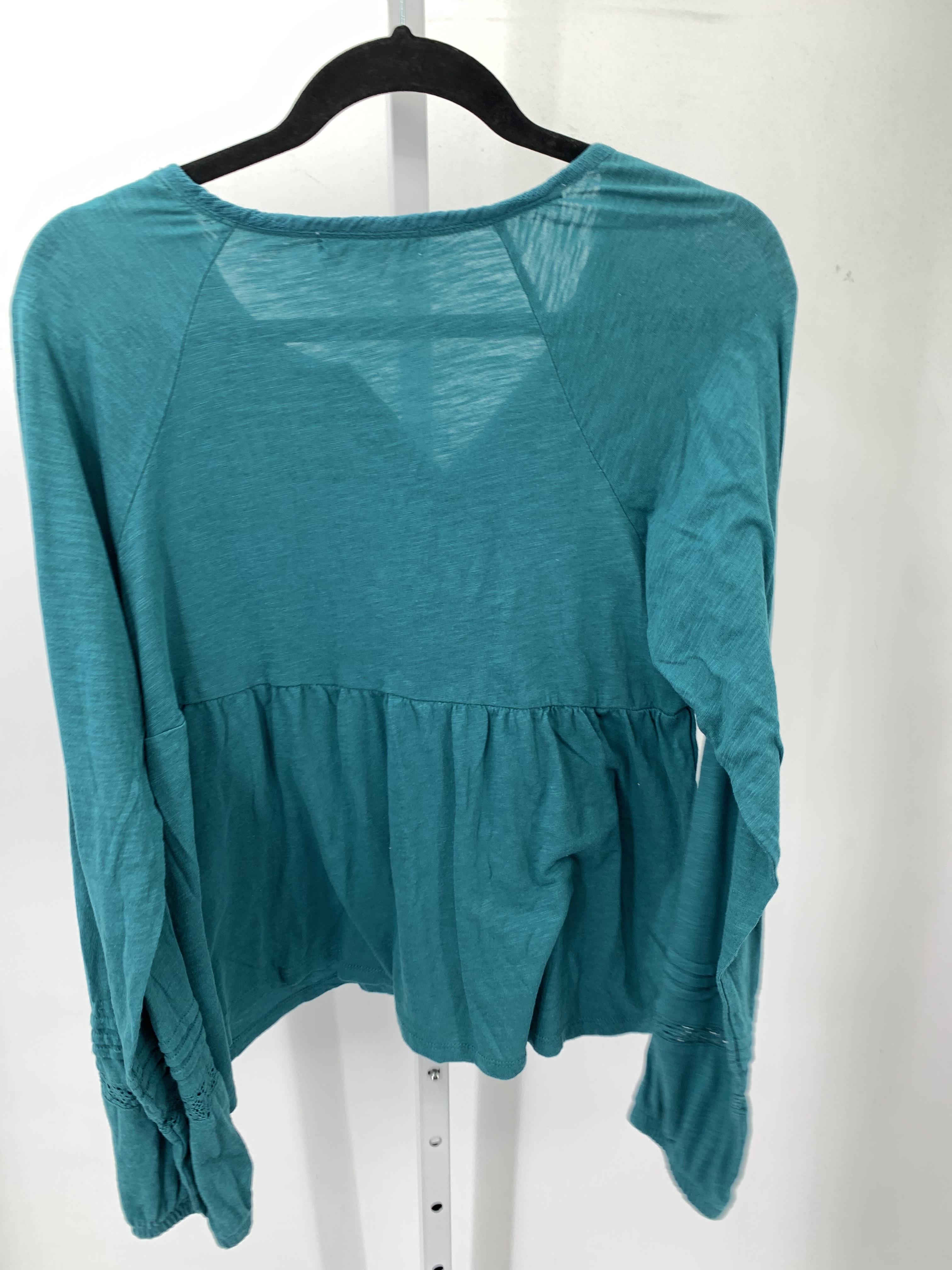 Rewind Size Large Juniors Long Sleeve Shirt
