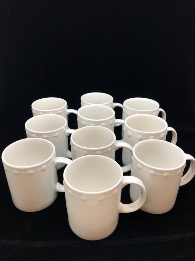 10 "EVENING PEARLS" MUGS.