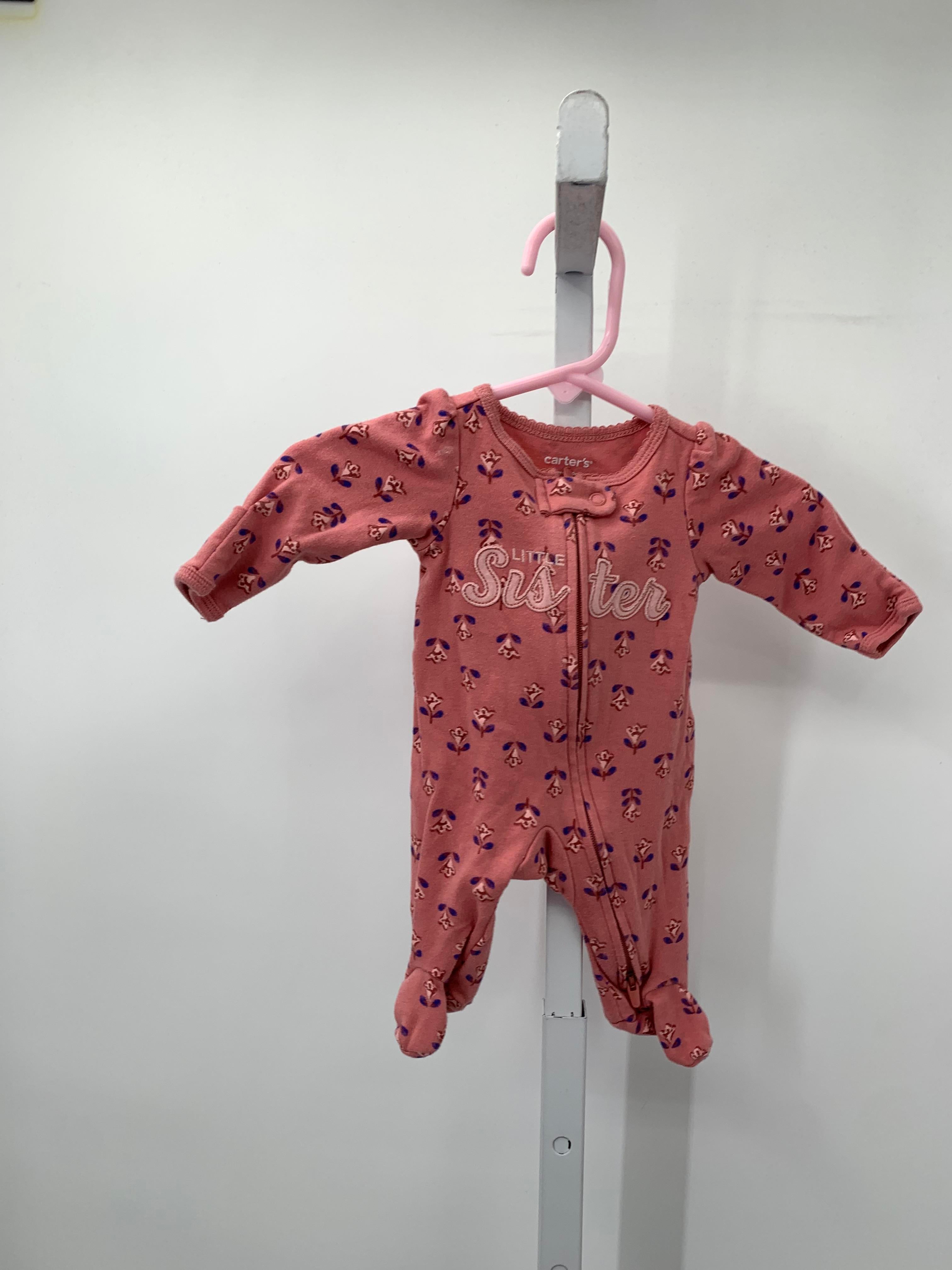 Carters Size Preemie Girls Long Slv. Romper