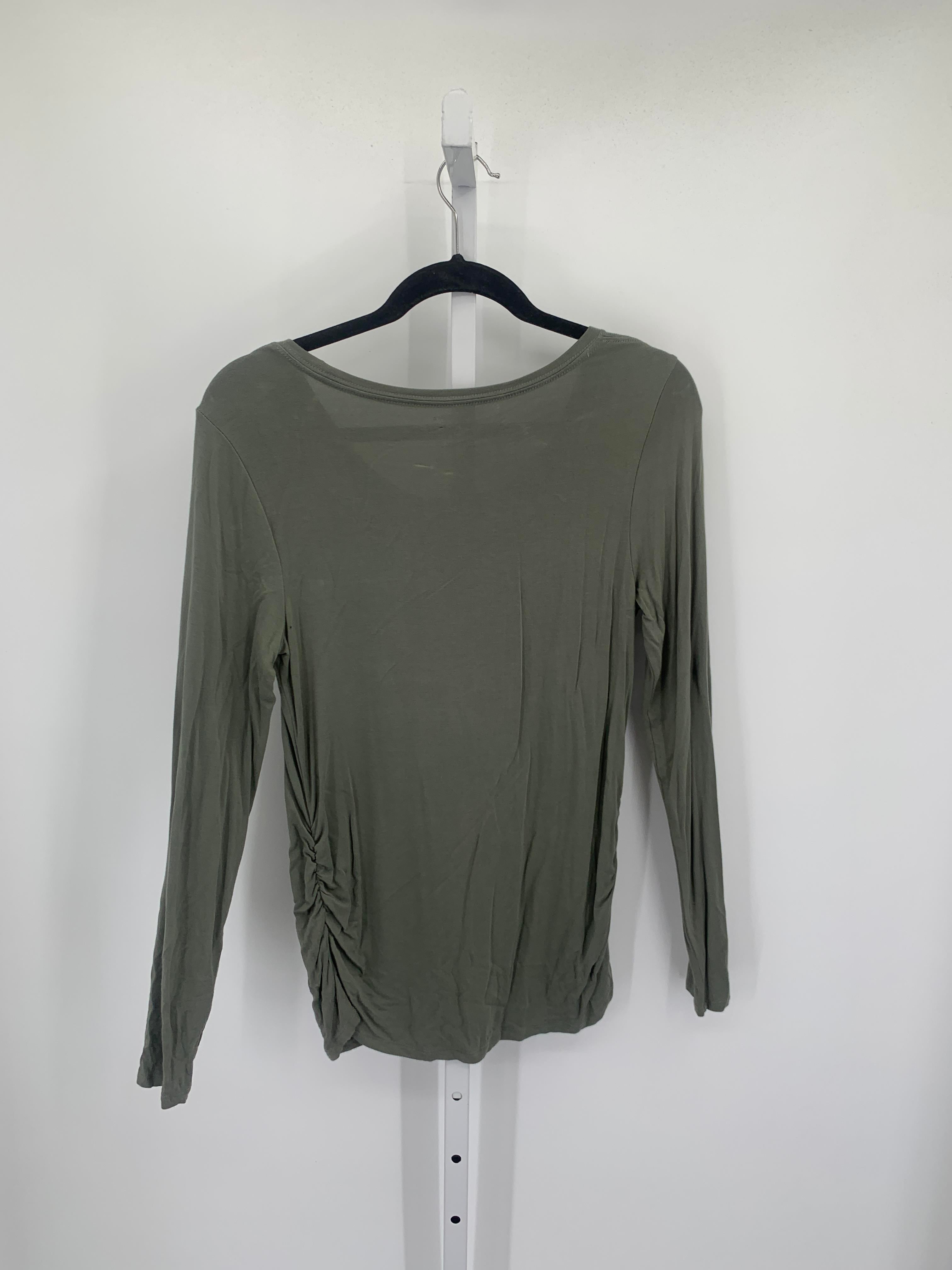 Sonoma Green Size Small Maternity Long Sleeve Shirt