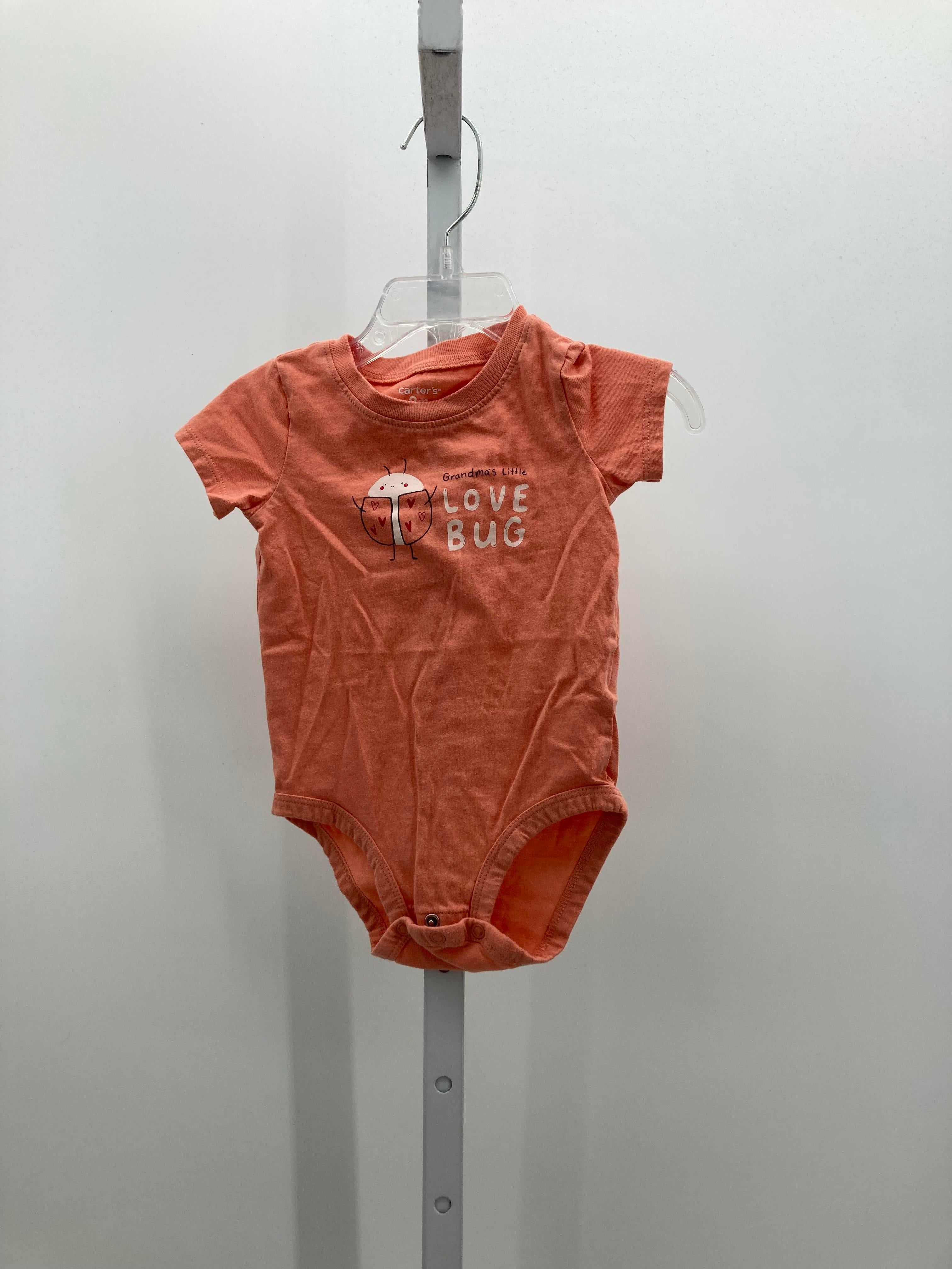 Carters Size 9 Months Girls Short Sleeve Shirt