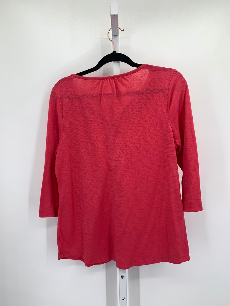 Sonoma Size Large Misses 3/4 Sleeve Shirt