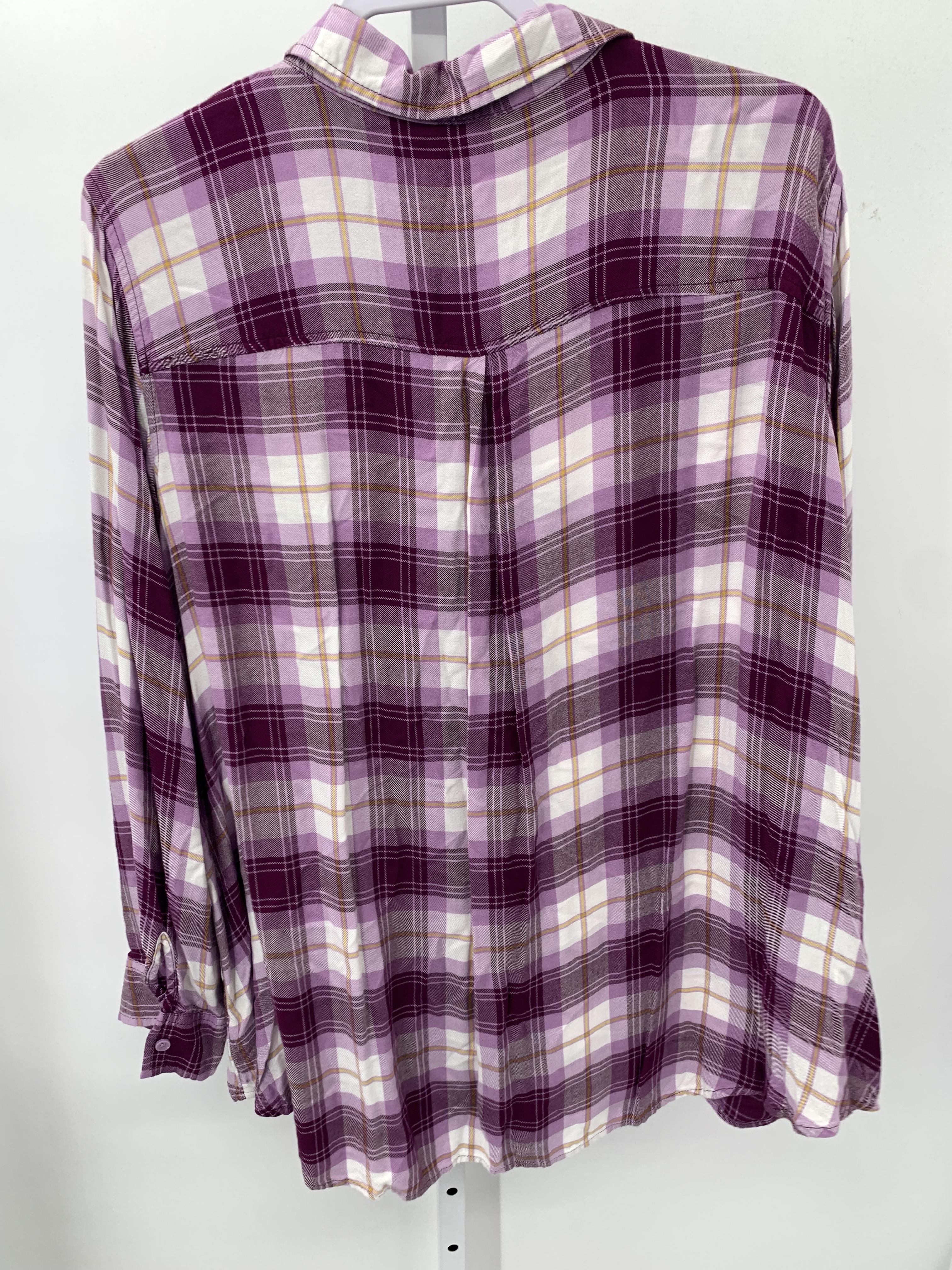 Terra & Sky Size 3X Womens Long Sleeve Shirt
