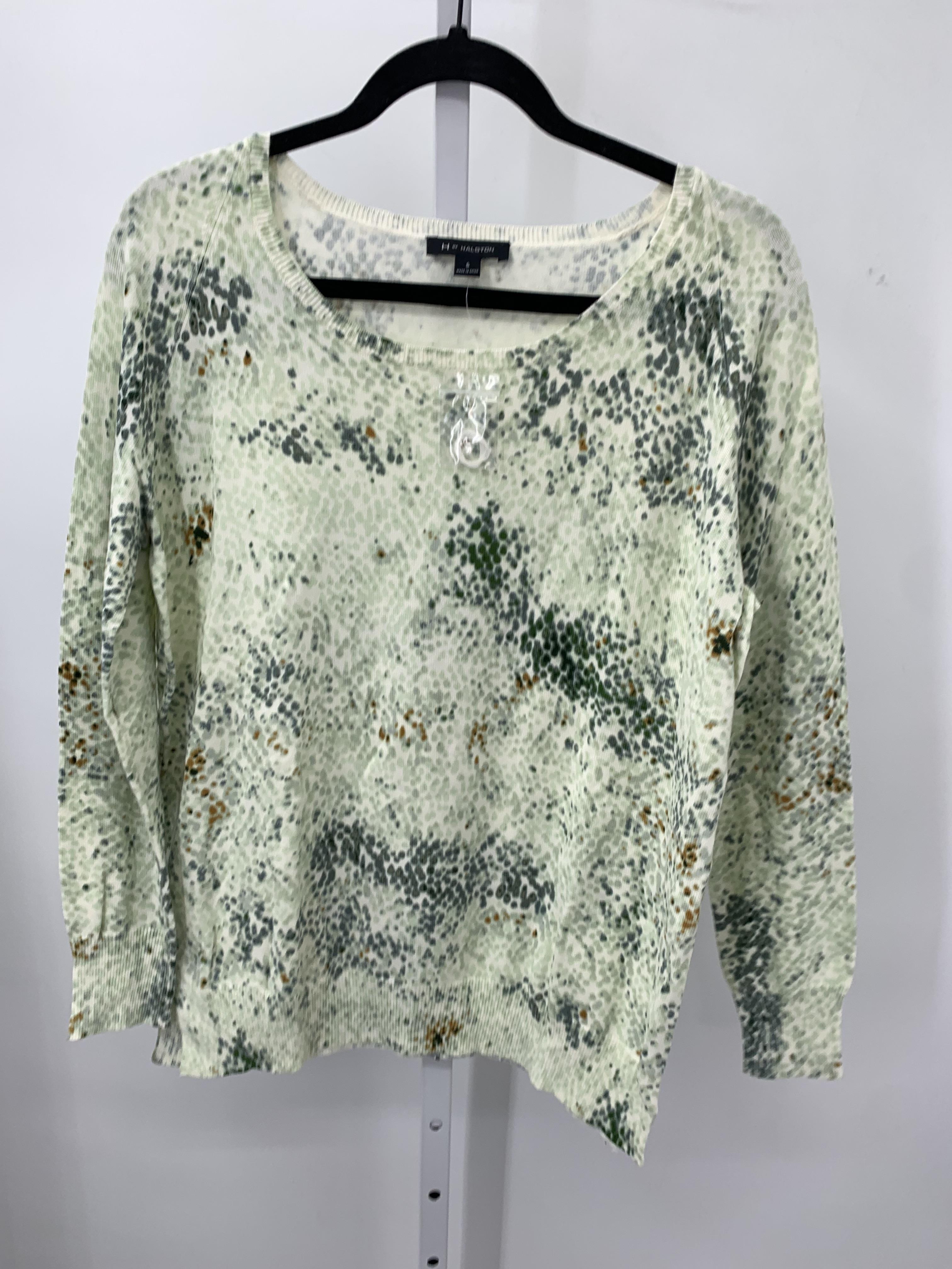 Halston Size Small Misses Long Slv Sweater