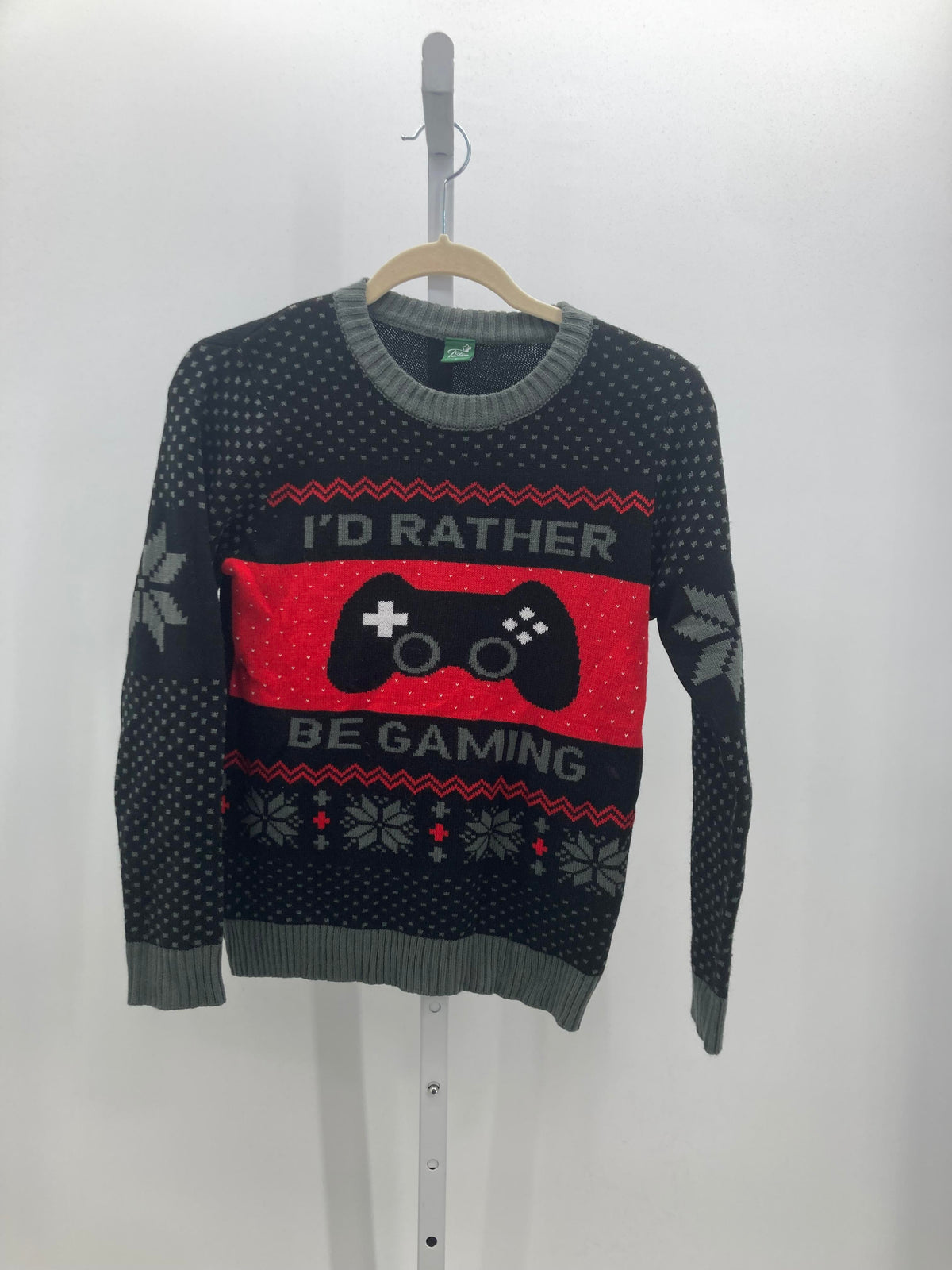 LONG SLV SWEATER I'D RATHER BE GAMING.