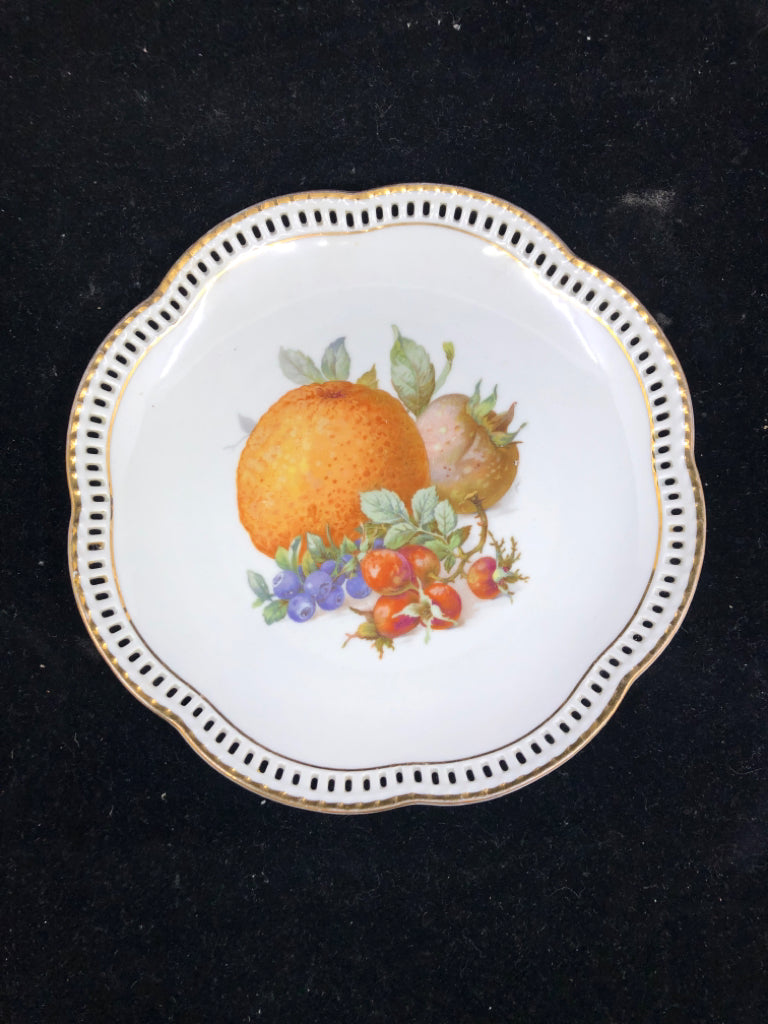 5PC SCHUMANN 4 LUNCH PLATES+ SERVER FRUIT DESIGN.