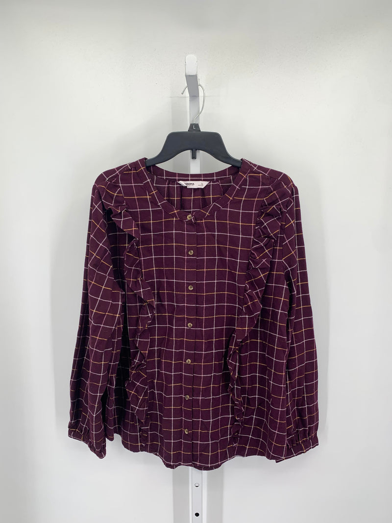 Sonoma Size Extra Large Misses Long Sleeve Shirt