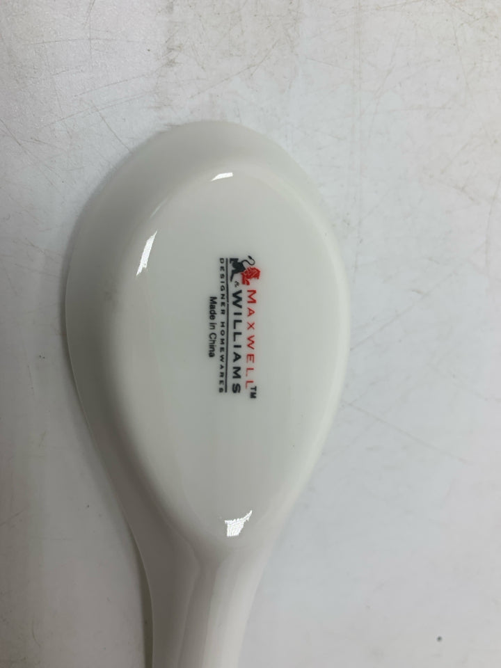 4 FLAT ASIAN SOUP SPOONS- MAXWELL WILLIAMS